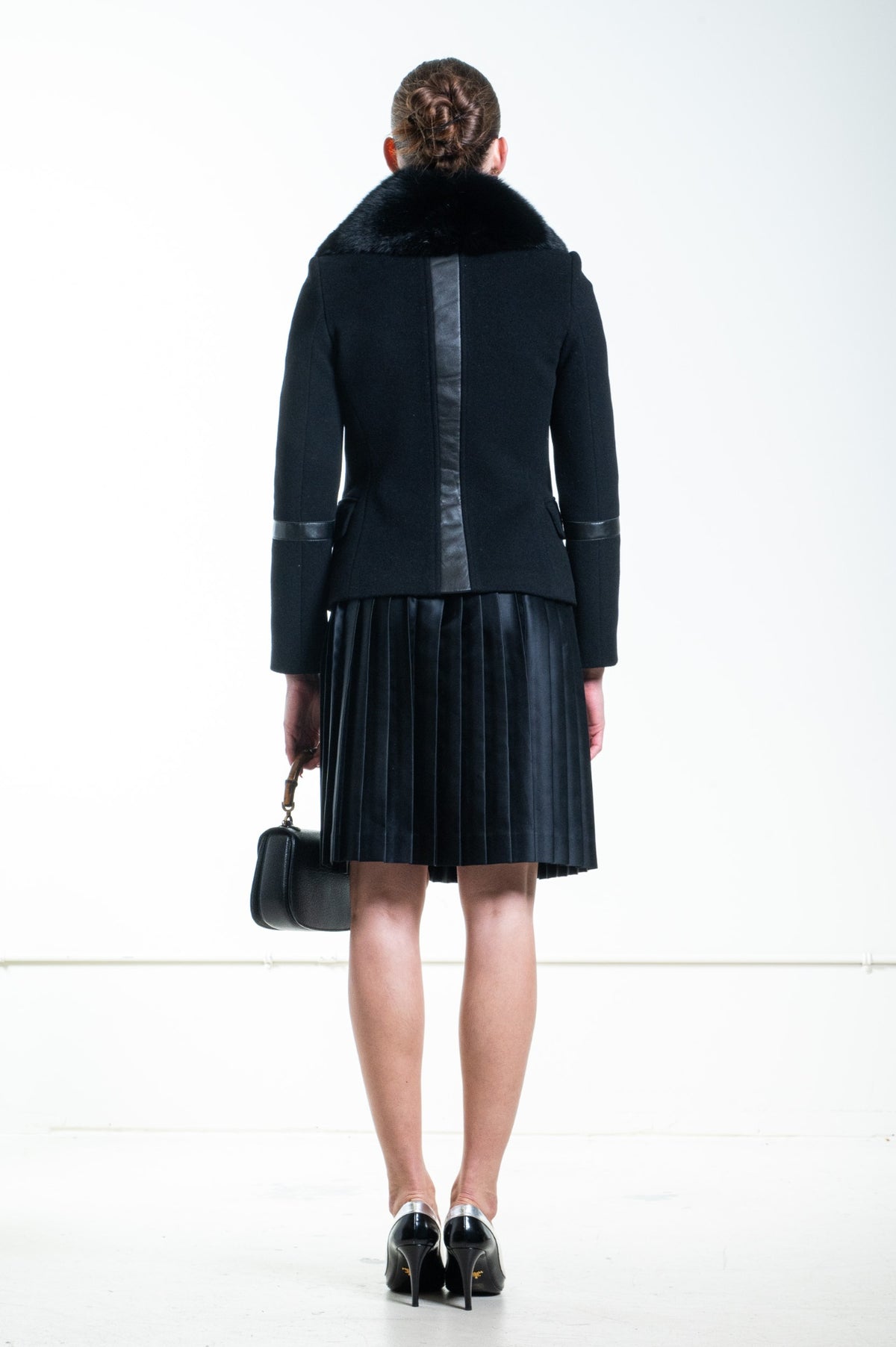 Black Fur Trim Jacket
