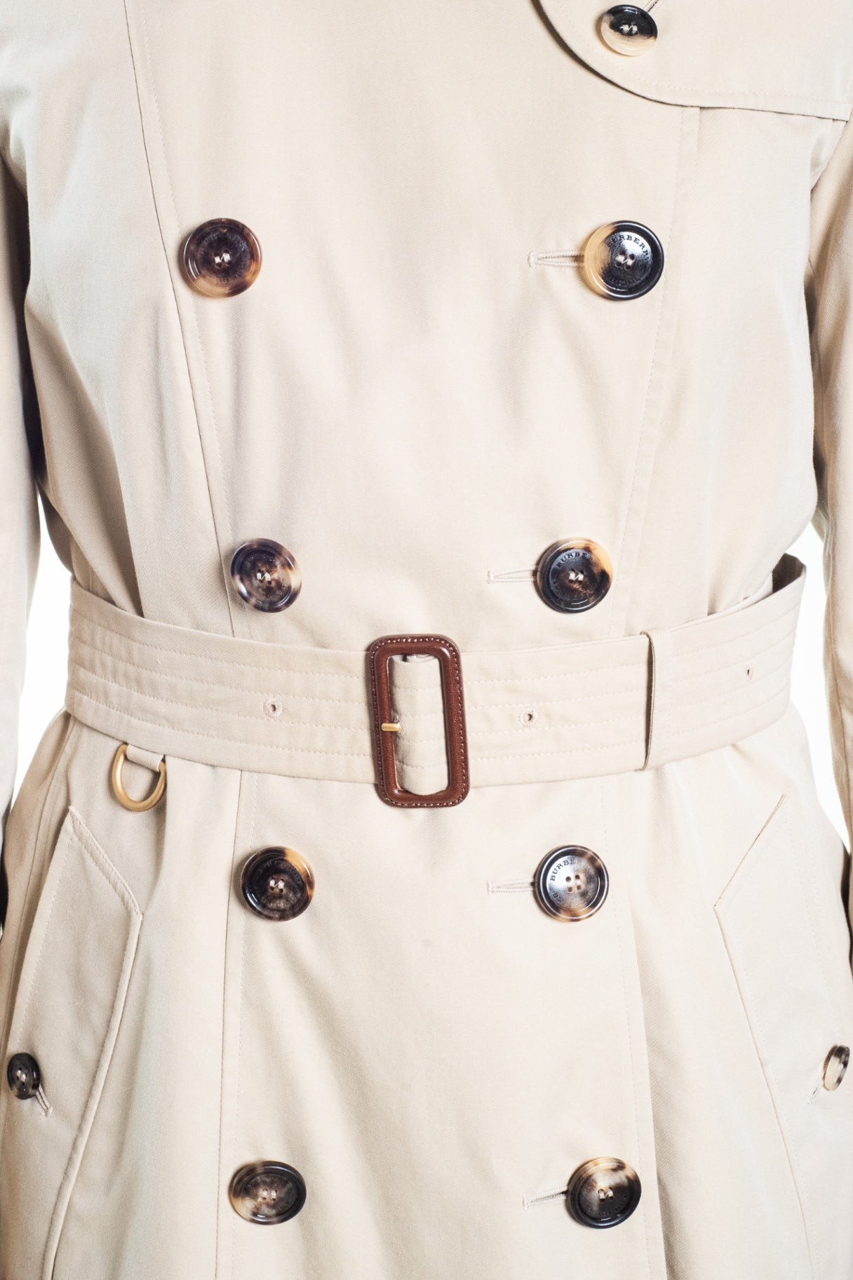 Honey Beige 'The Chelsea' Short Heritage Trench Coat