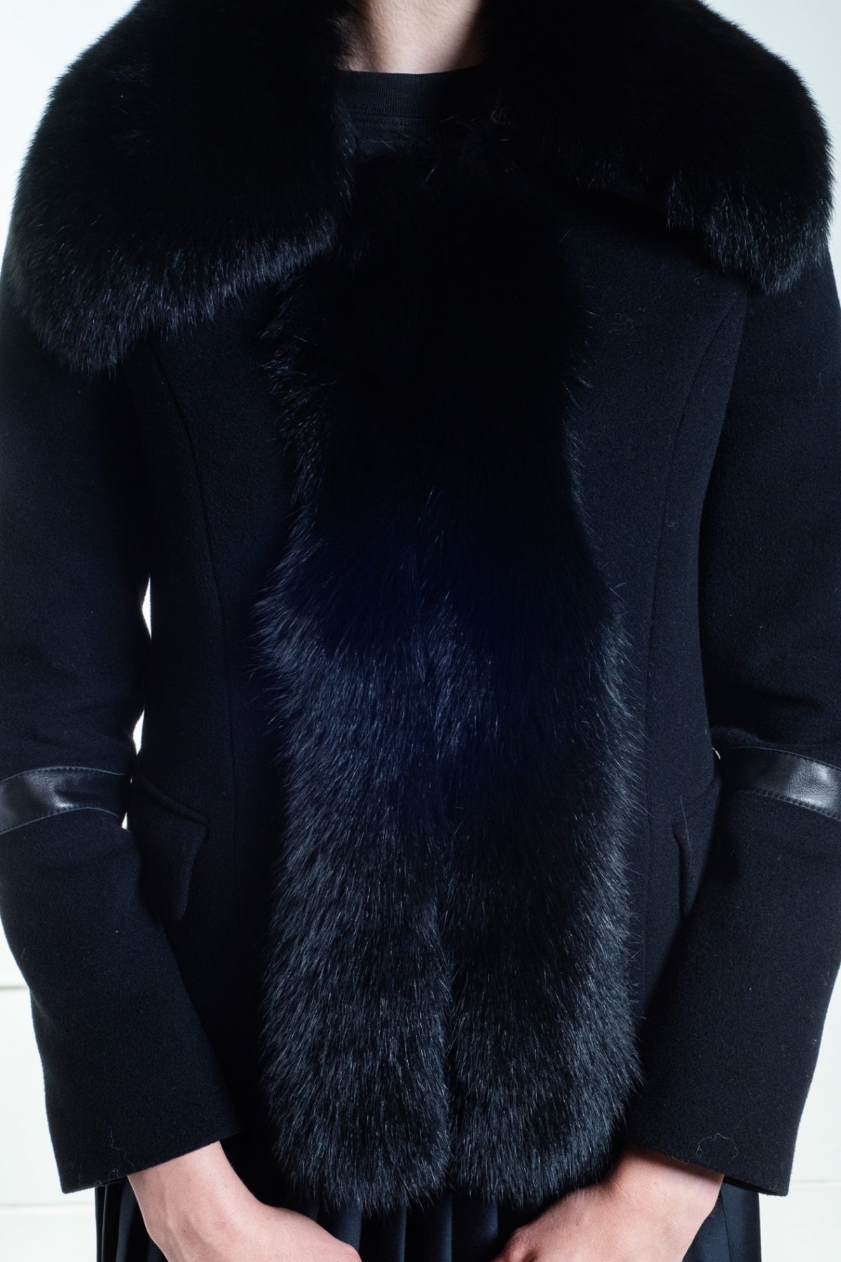 Black Fur Trim Jacket