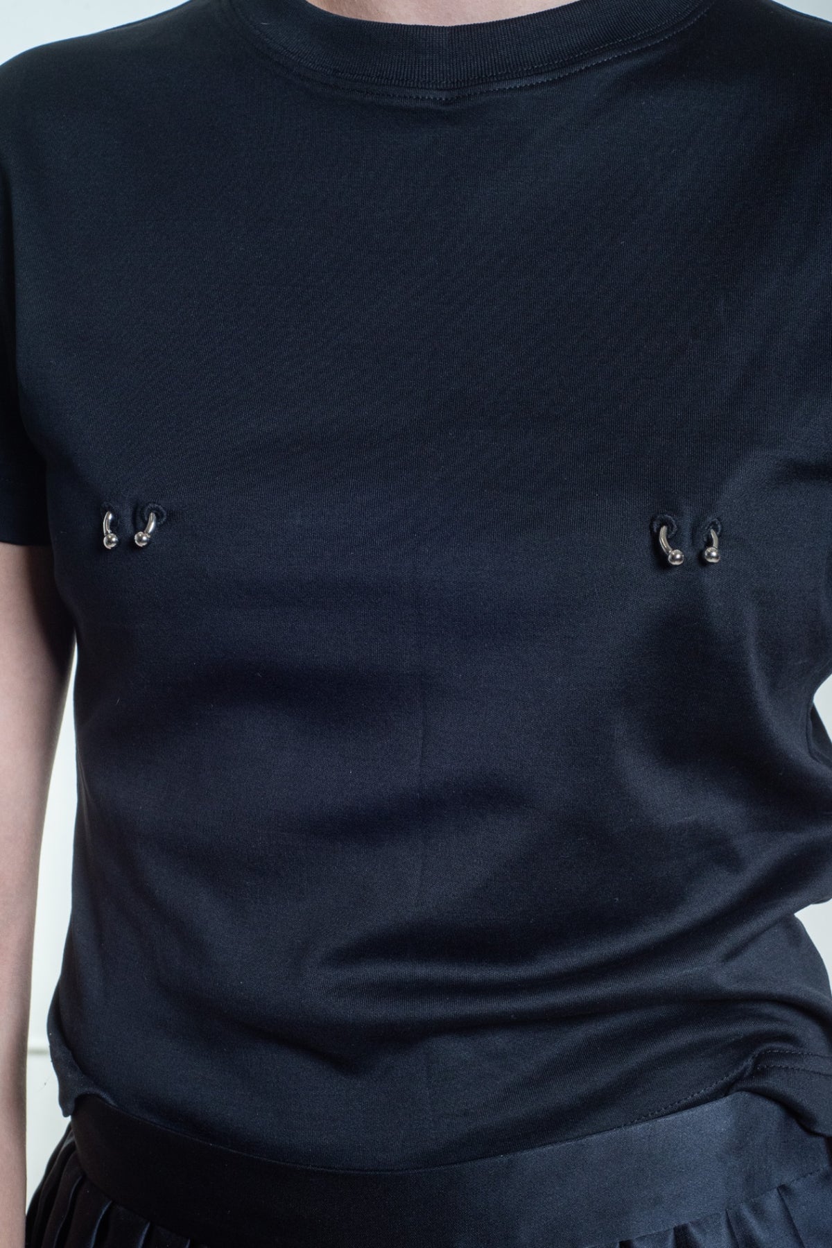 Black Pierced Tee