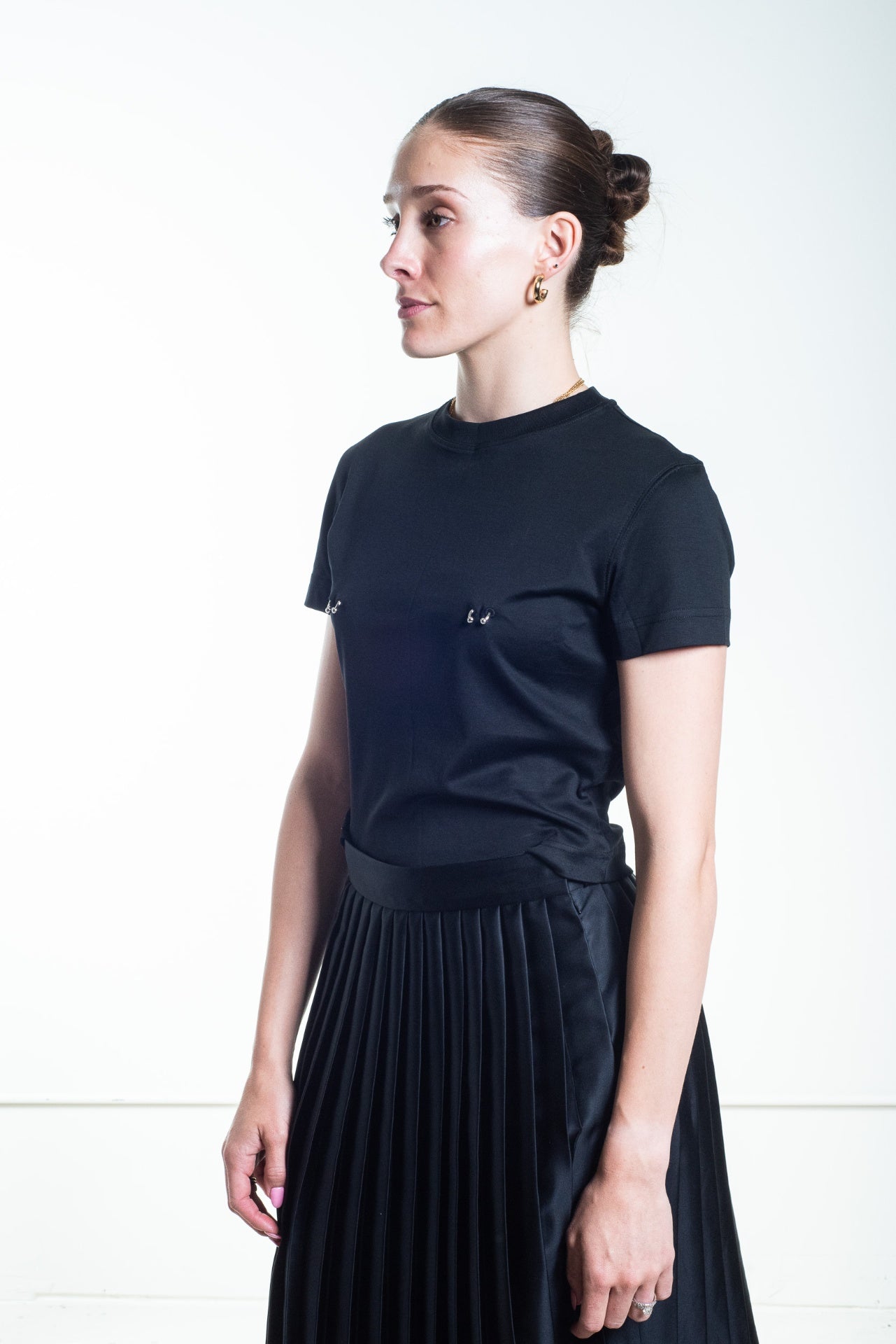 Black Pierced Tee