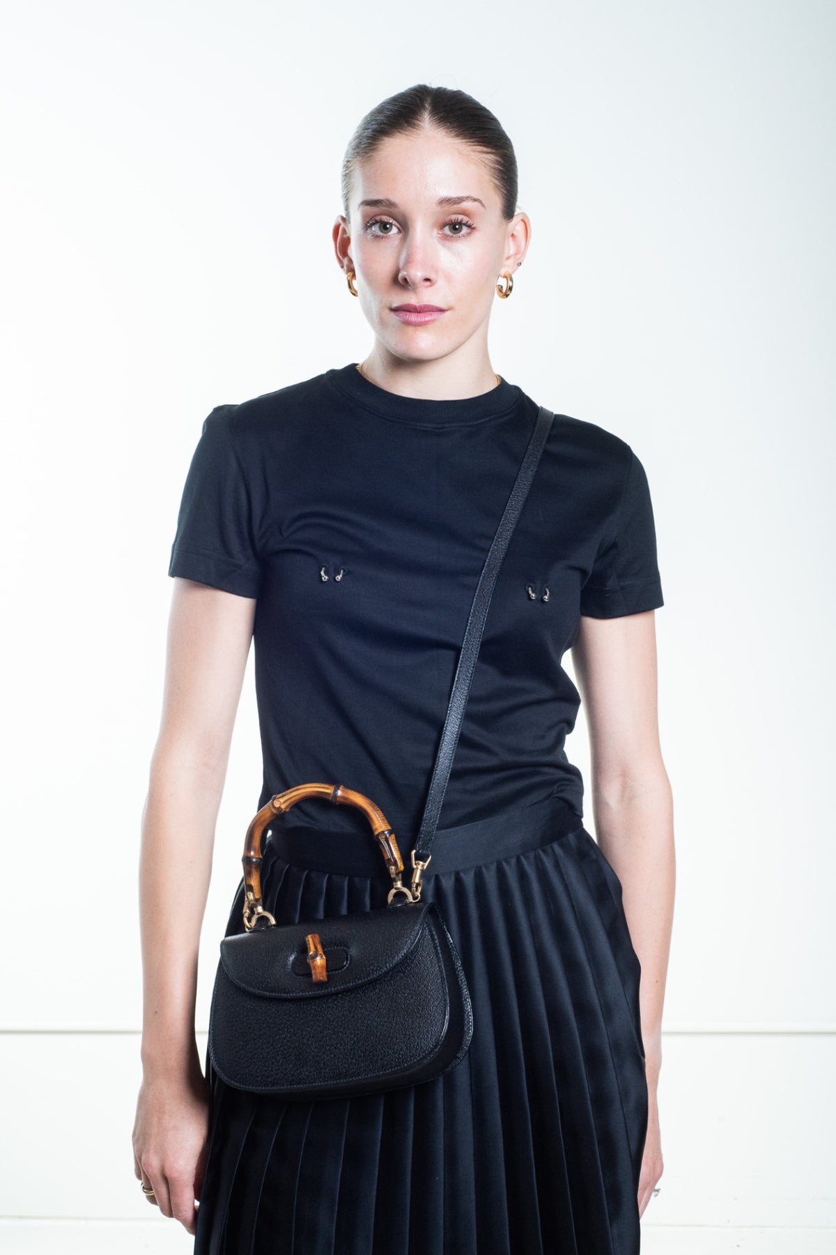 Black Pierced Tee