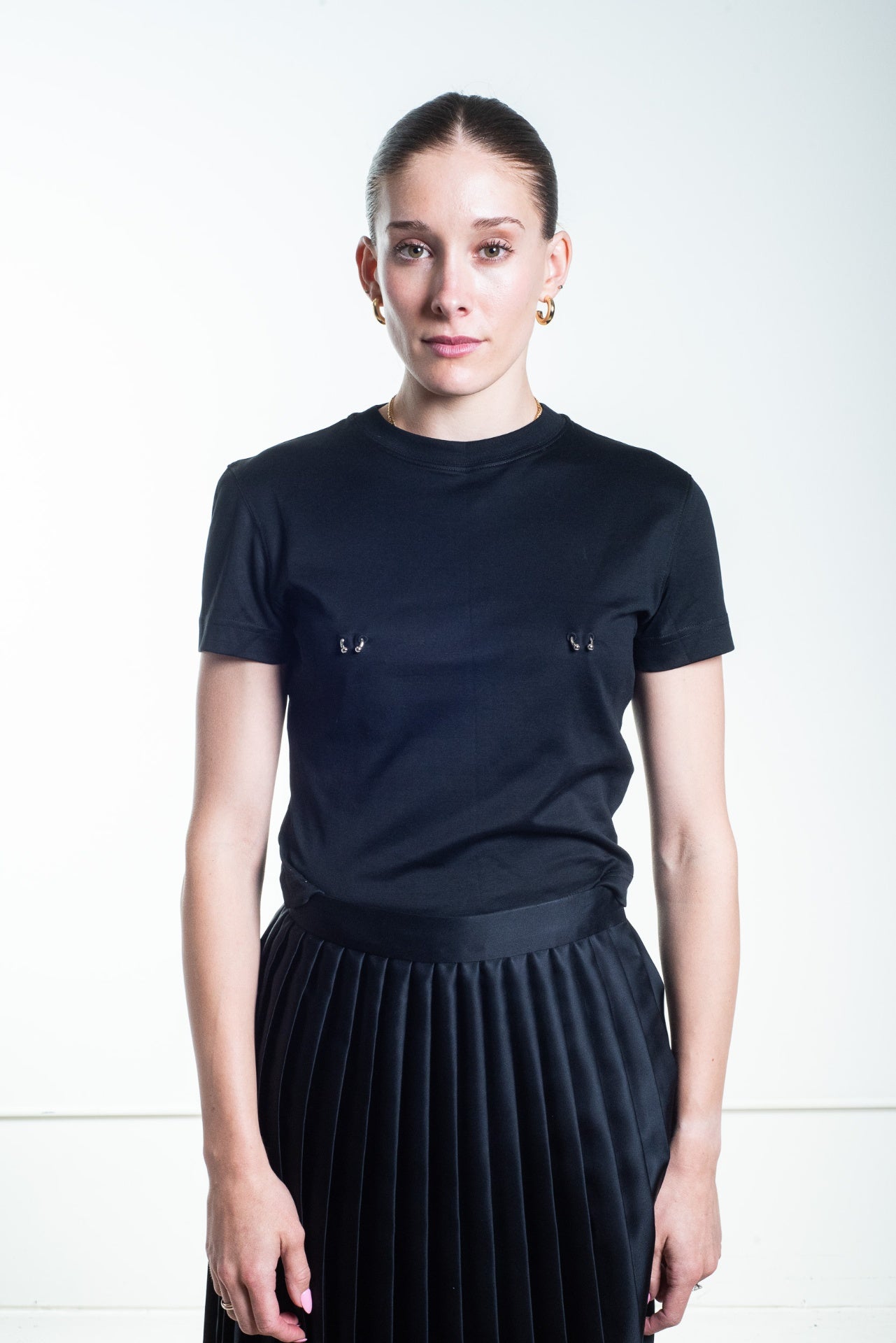 Black Pierced Tee