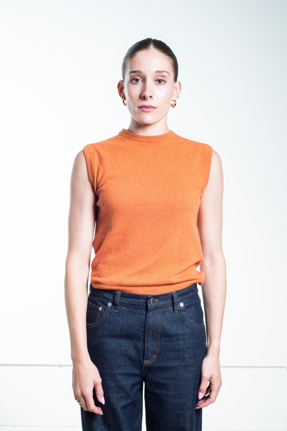 Orange Sweater Knit Twinset