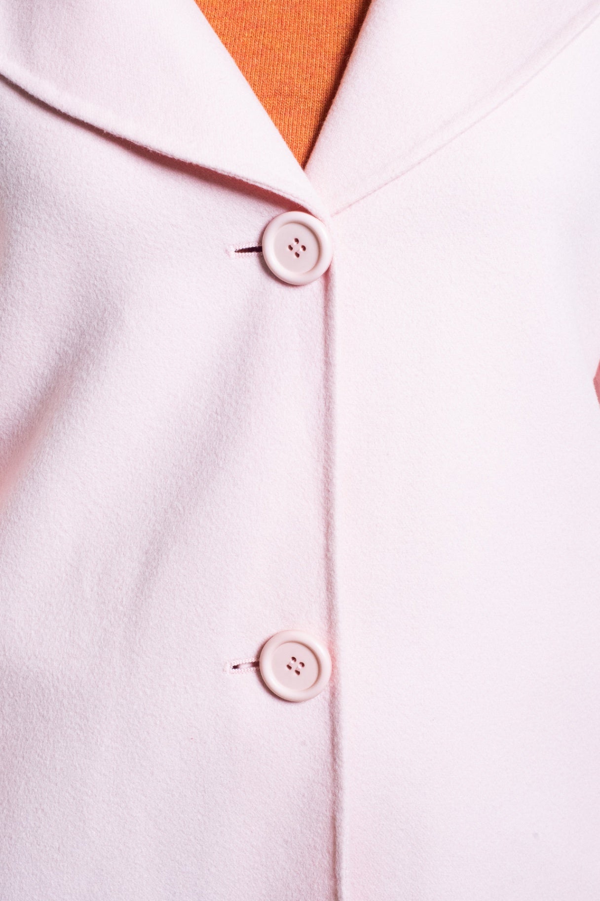 Pink Wool Coat w/ Belt