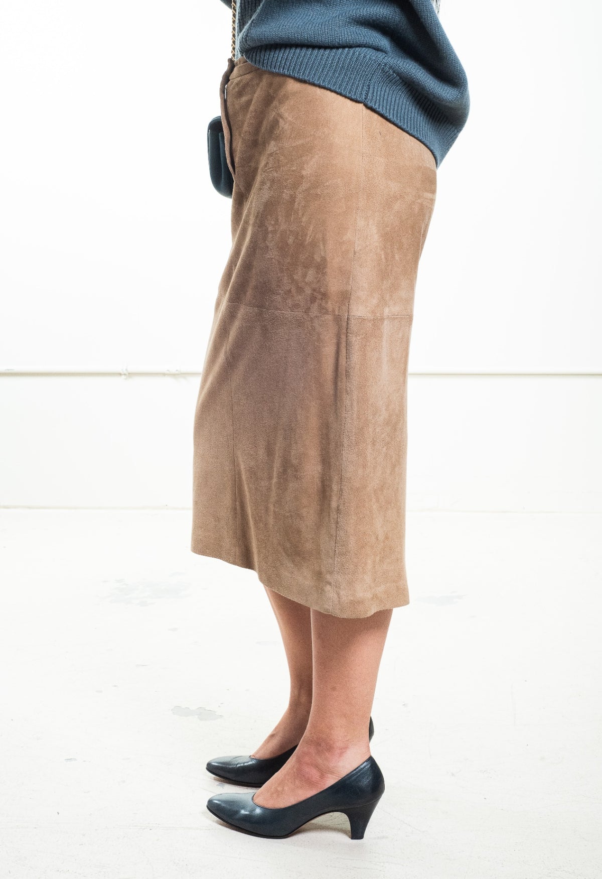 Camel Midi Skirt