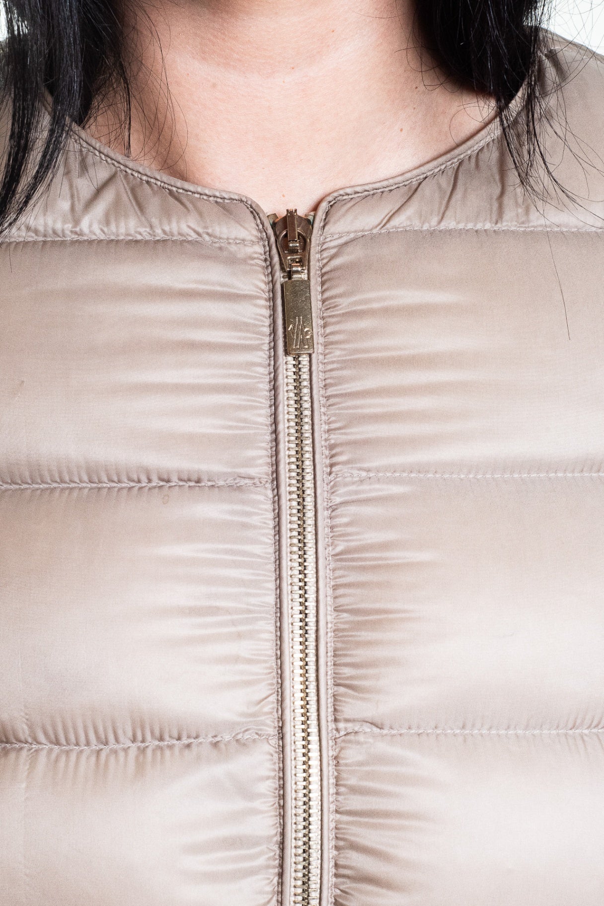 Beige Meille 2-Way Down-Filled Puffer Jacket