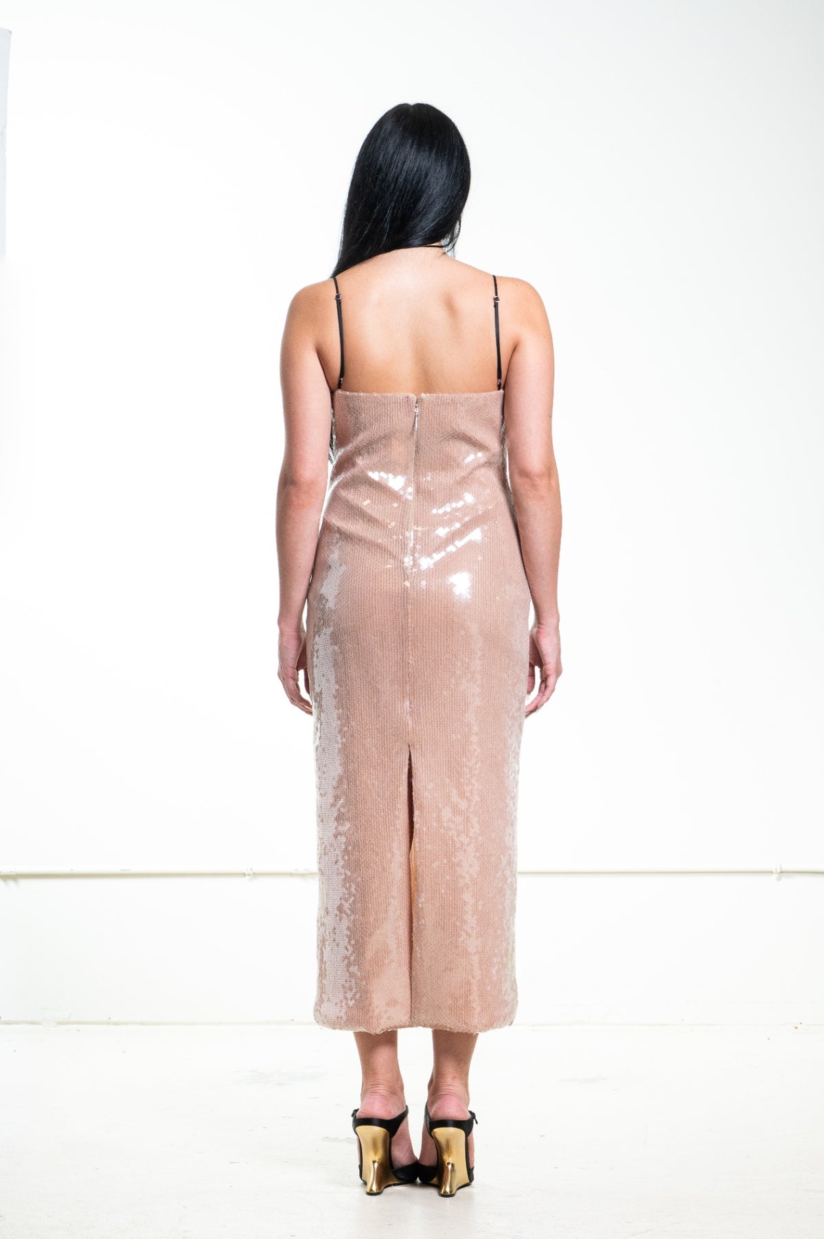 Nude Che Midi Dress in Paillette