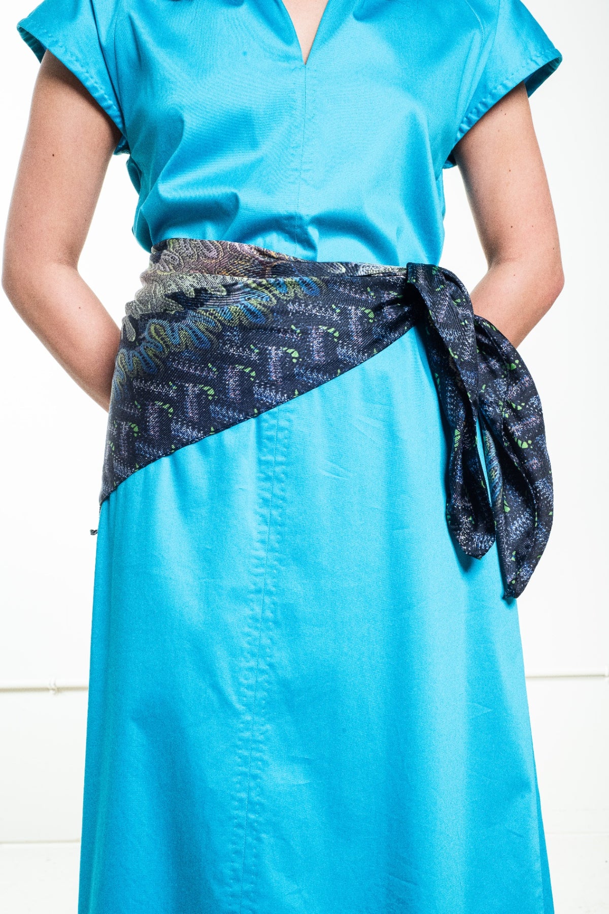 Multicolour Silk Printed Scarf
