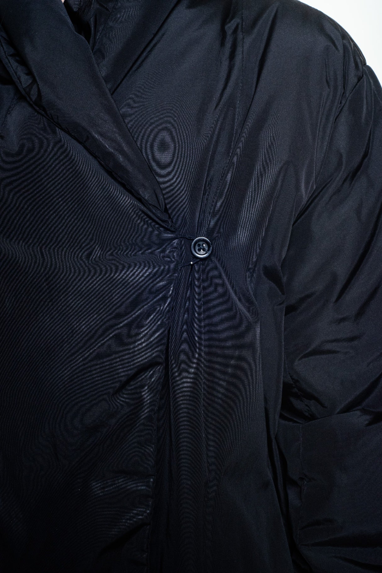 Black Asymmetrical Puffer Jacket