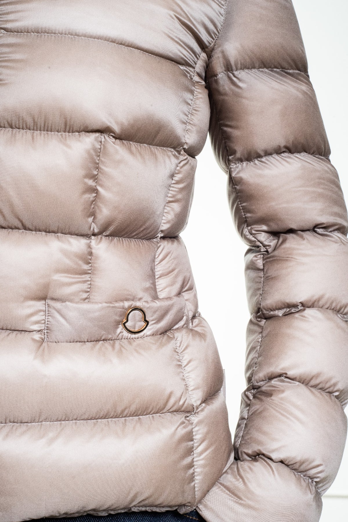 Beige Meille 2-Way Down-Filled Puffer Jacket
