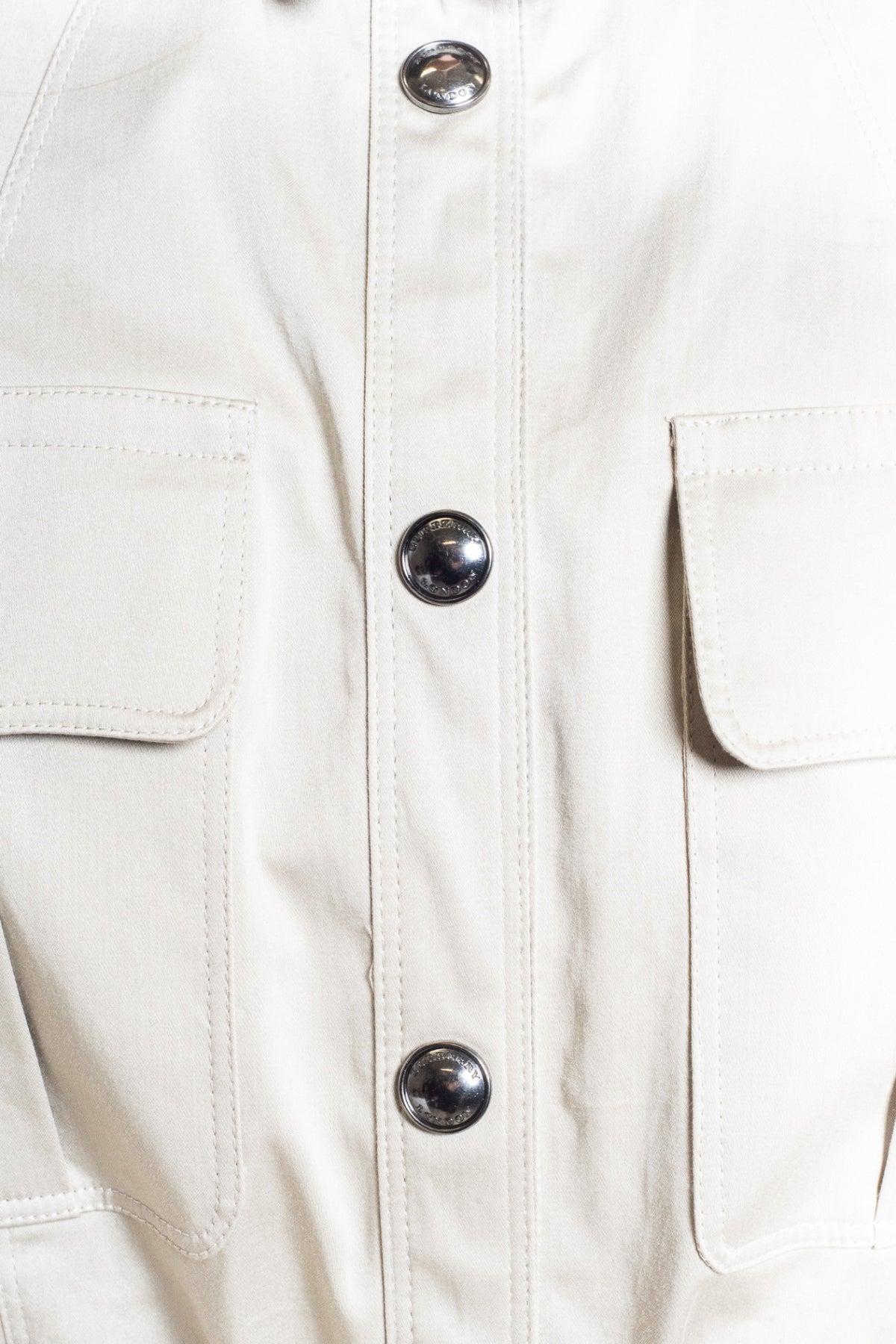 Beige shirt dress with belted waist