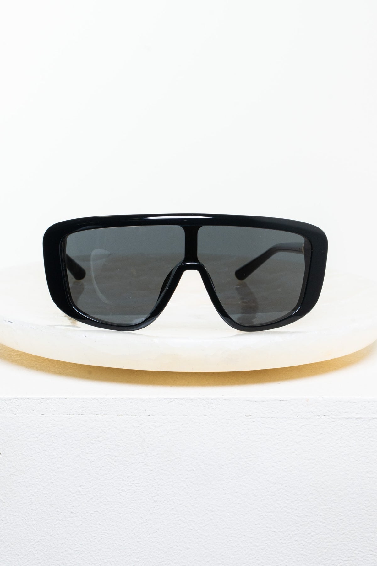 Black DG4520 Marlene Geometric Shield Sunglasses