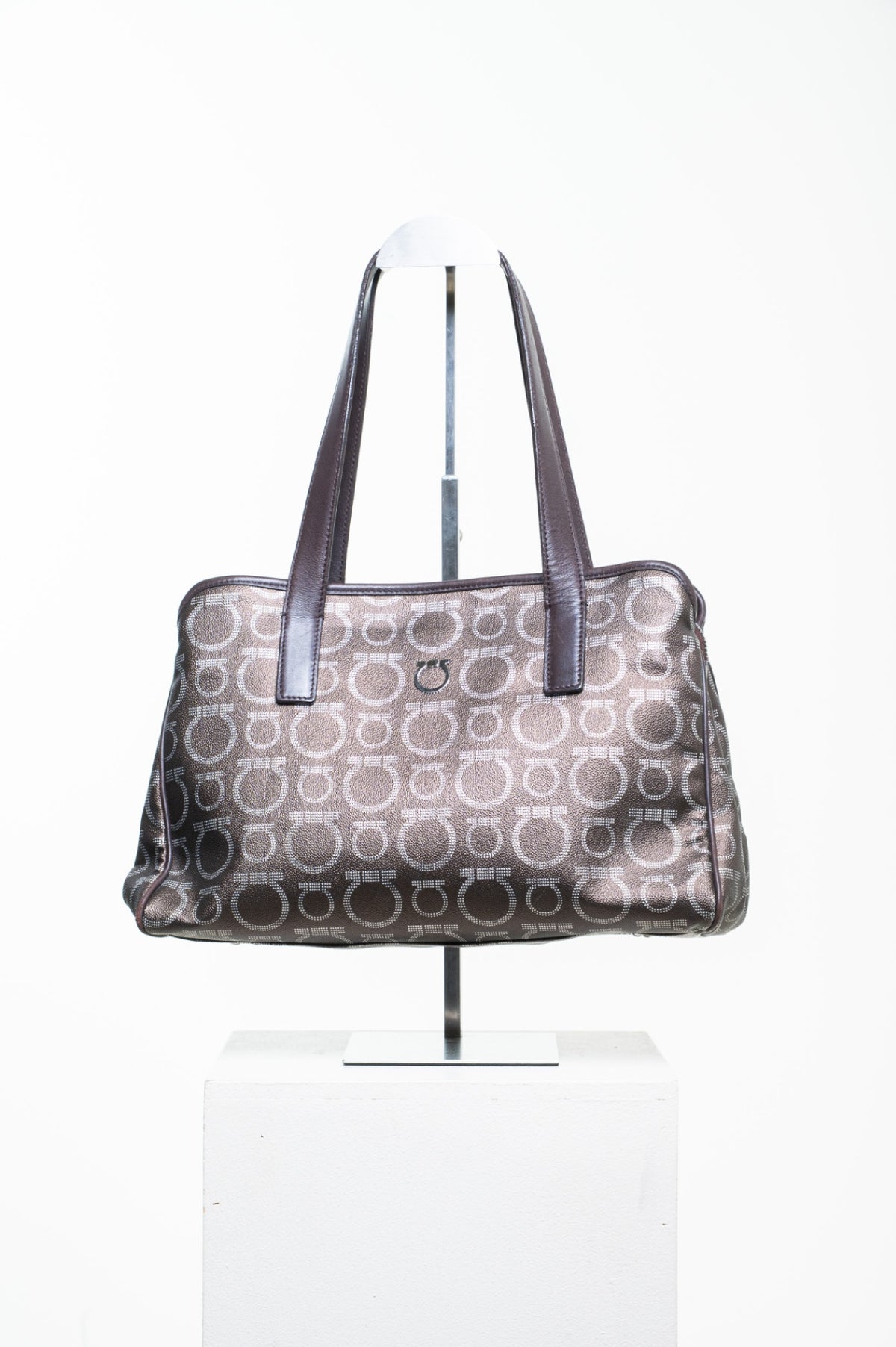 Brown Gancini Shoulder Bag