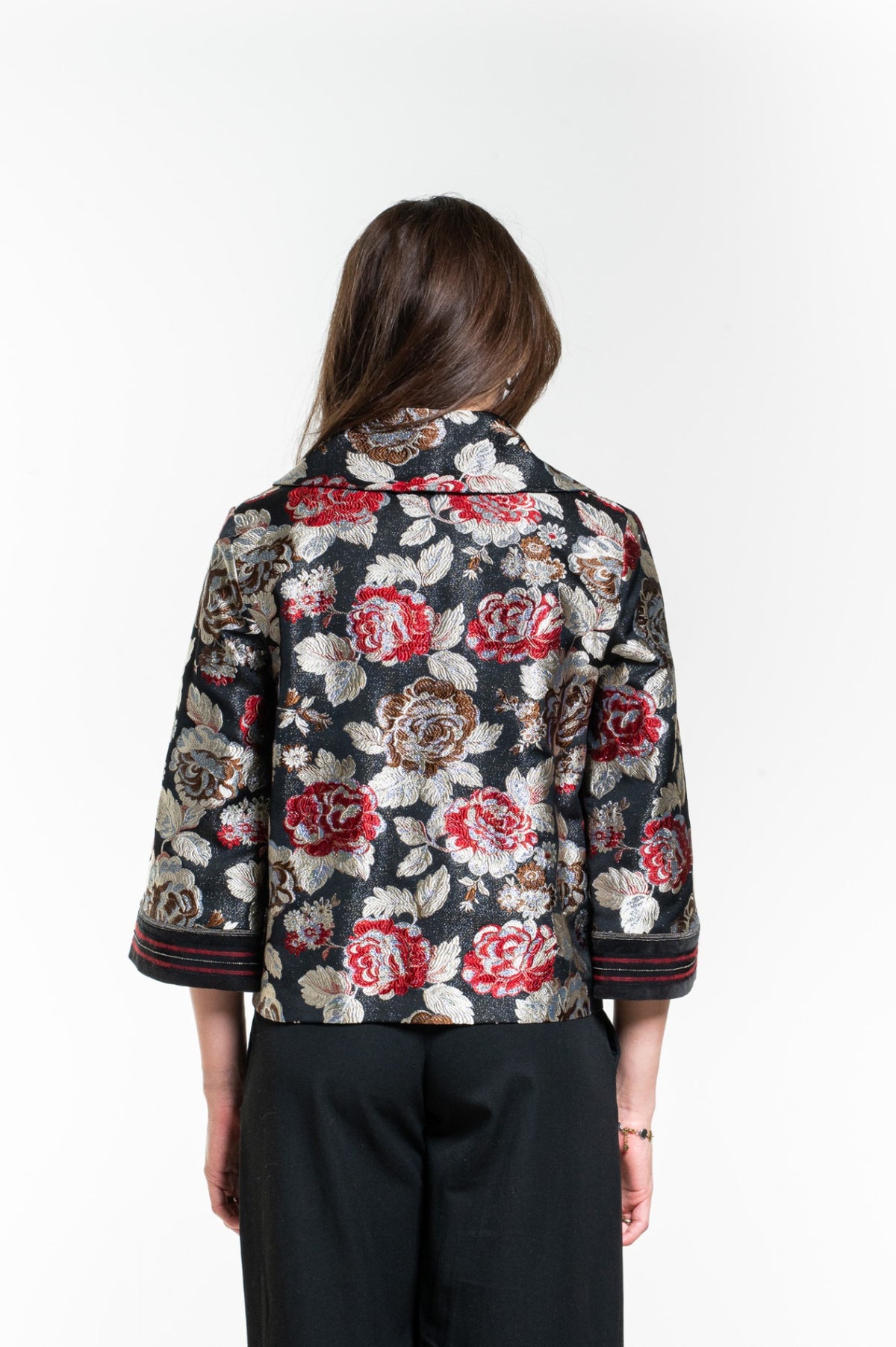 Floral Jacquard Jacket