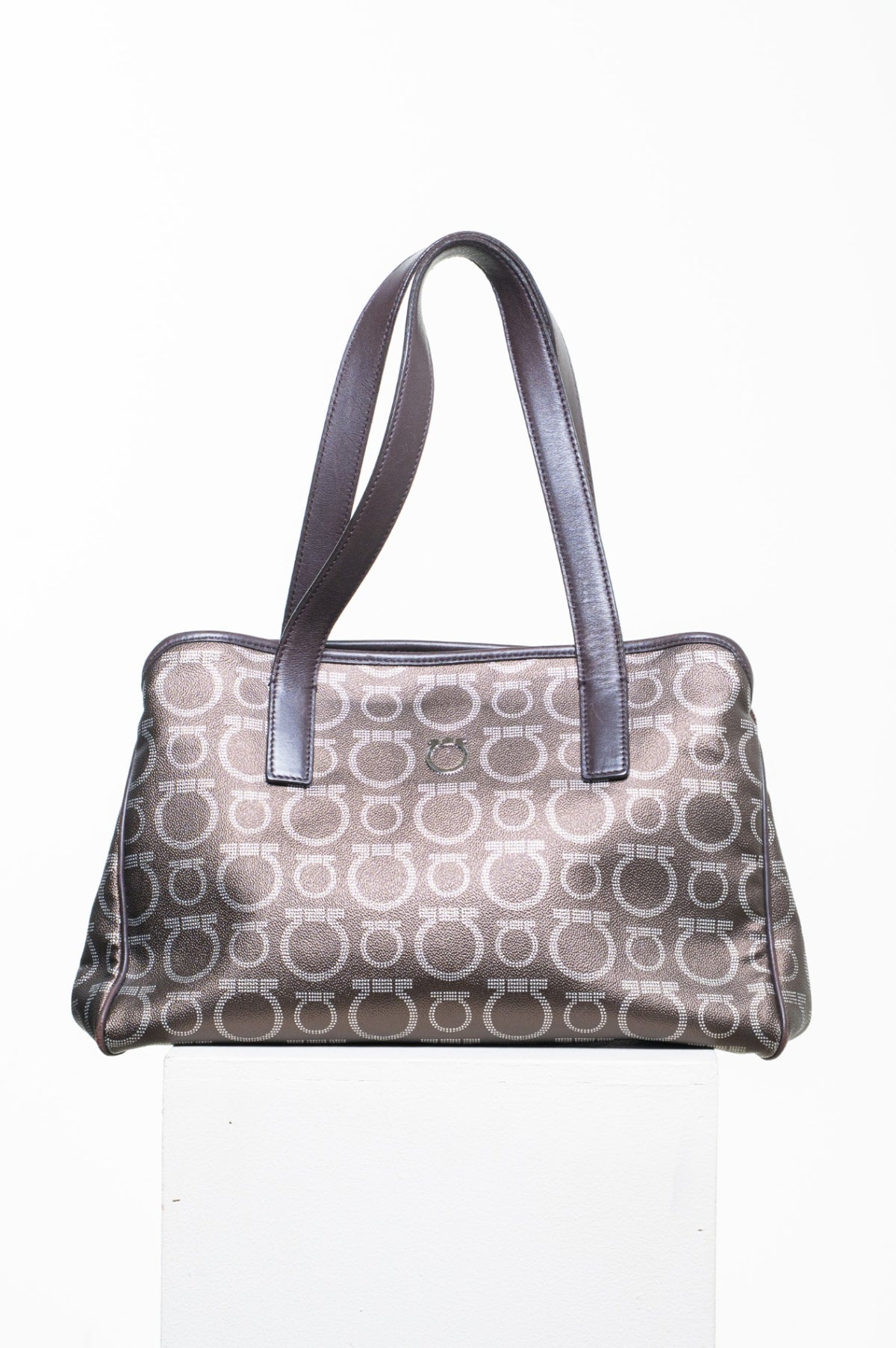 Brown Gancini Shoulder Bag