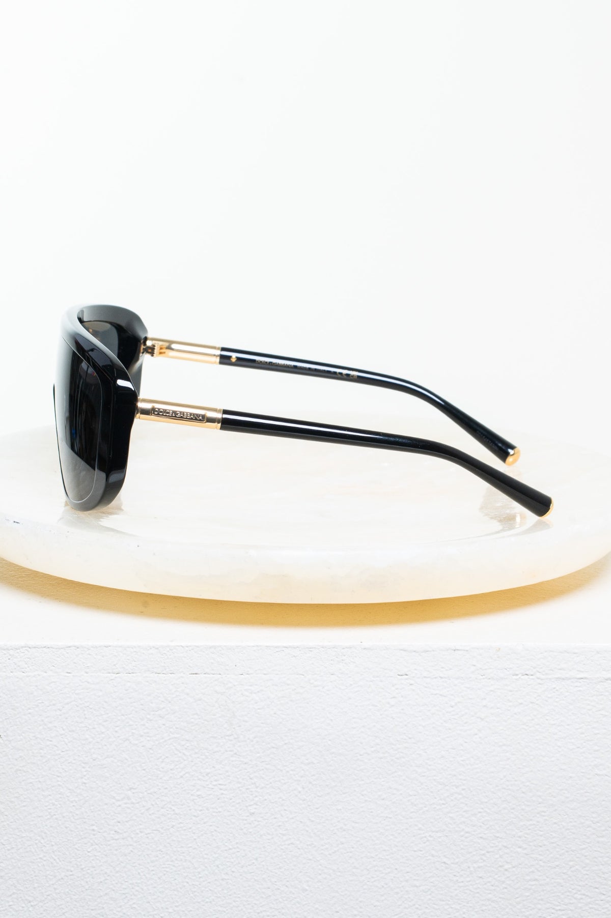 Black DG4520 Marlene Geometric Shield Sunglasses