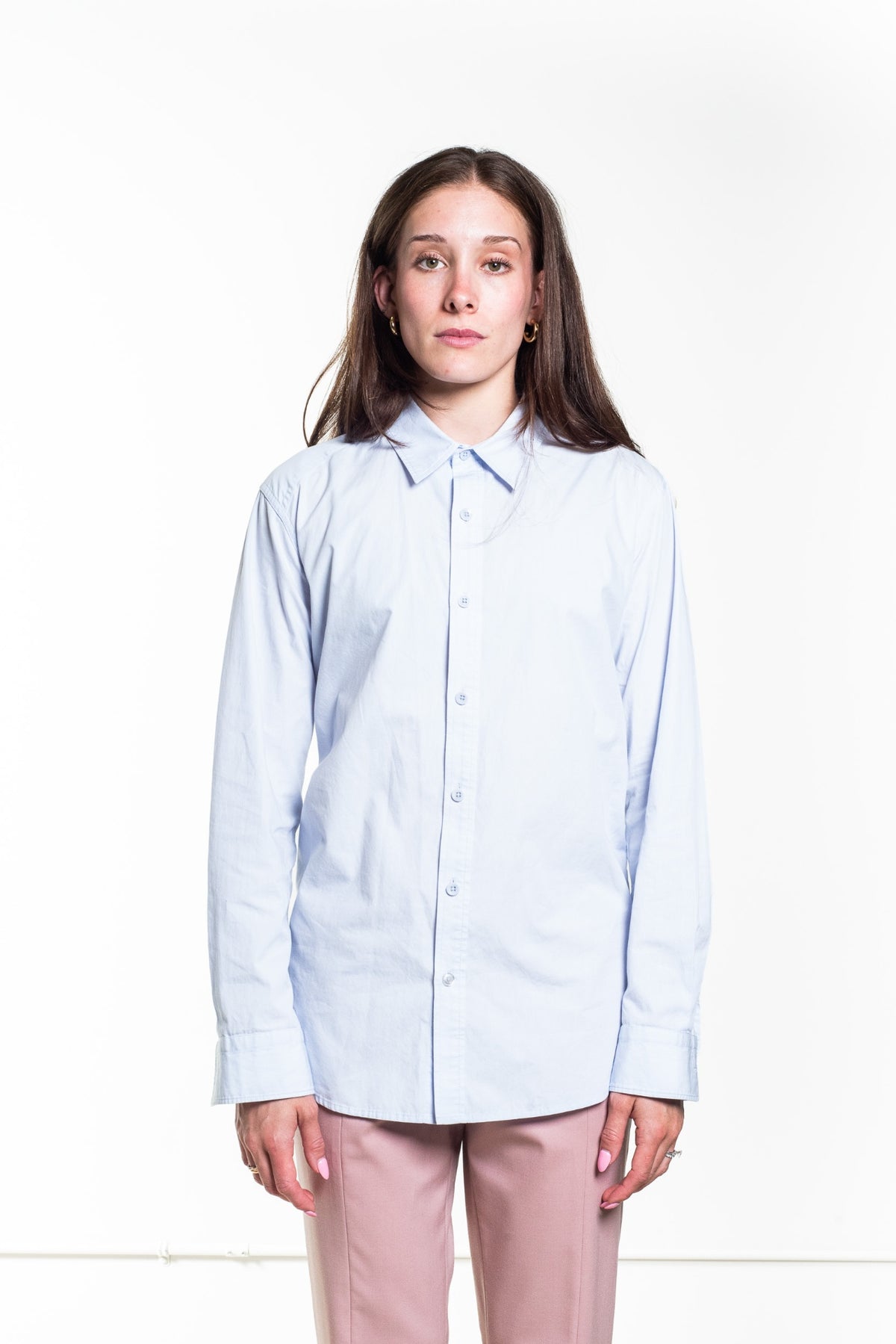 Blue Plaid Long Sleeve Button Up Shirt