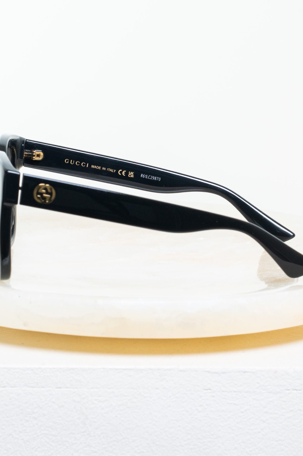 Black GG1338 Rectangle Sunglasses