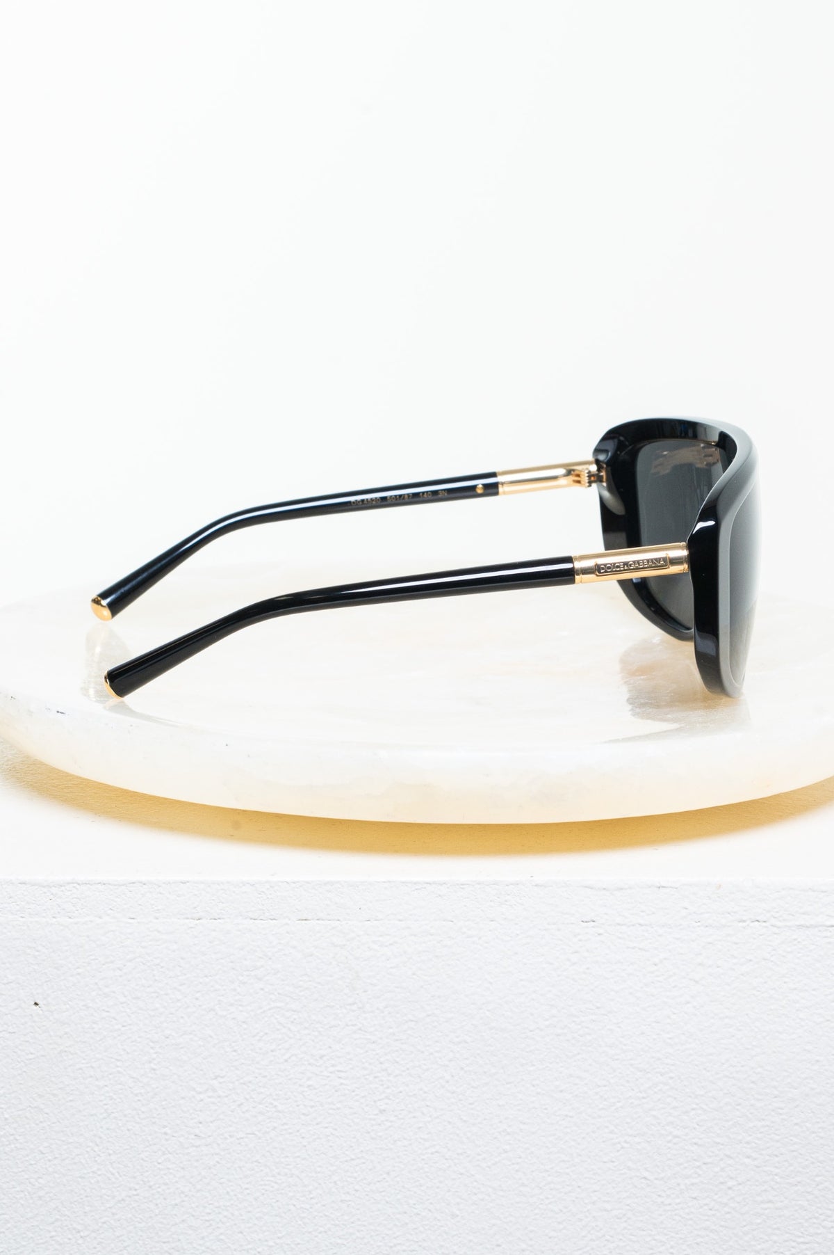 Black DG4520 Marlene Geometric Shield Sunglasses