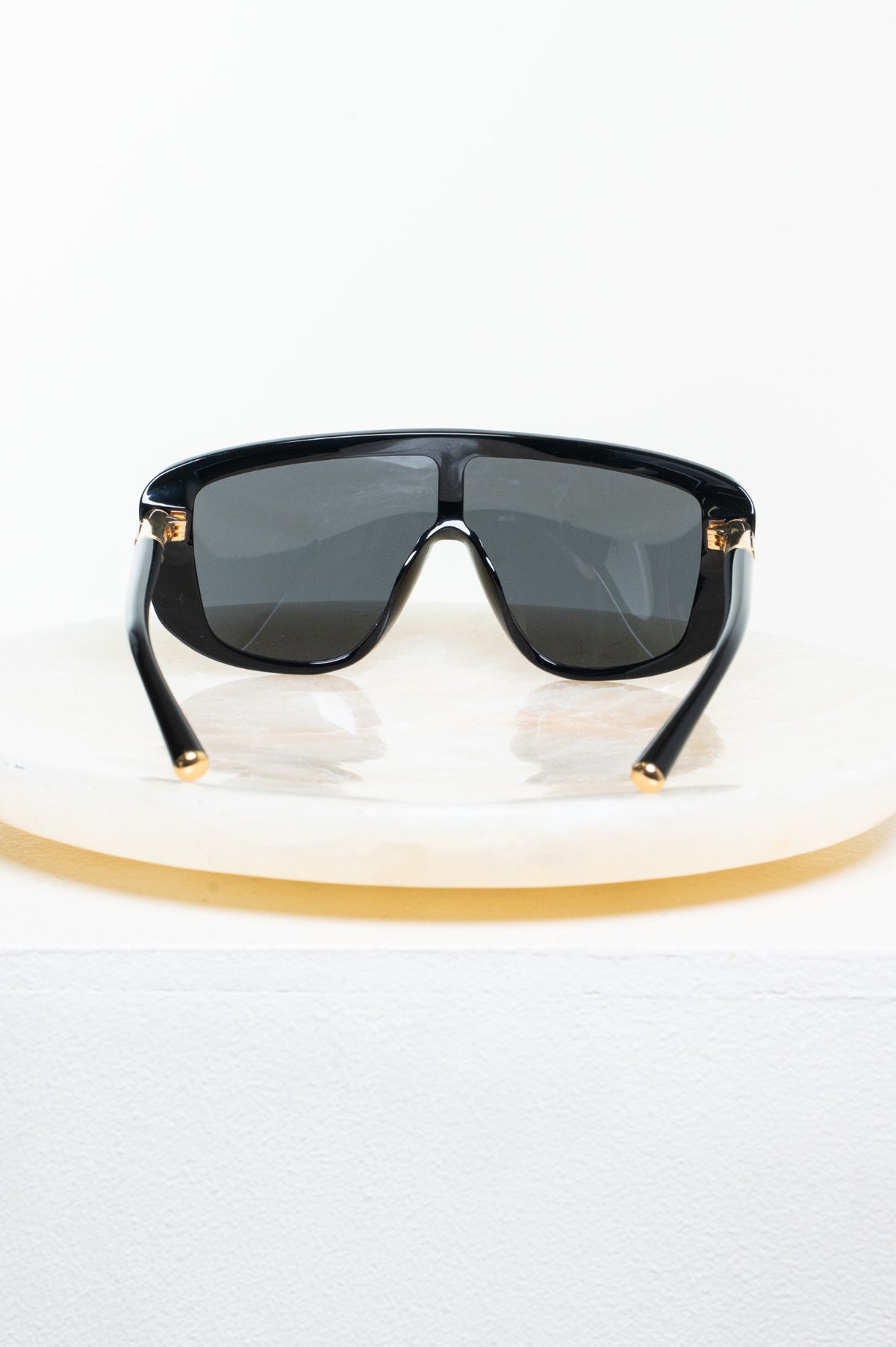 Black DG4520 Marlene Geometric Shield Sunglasses