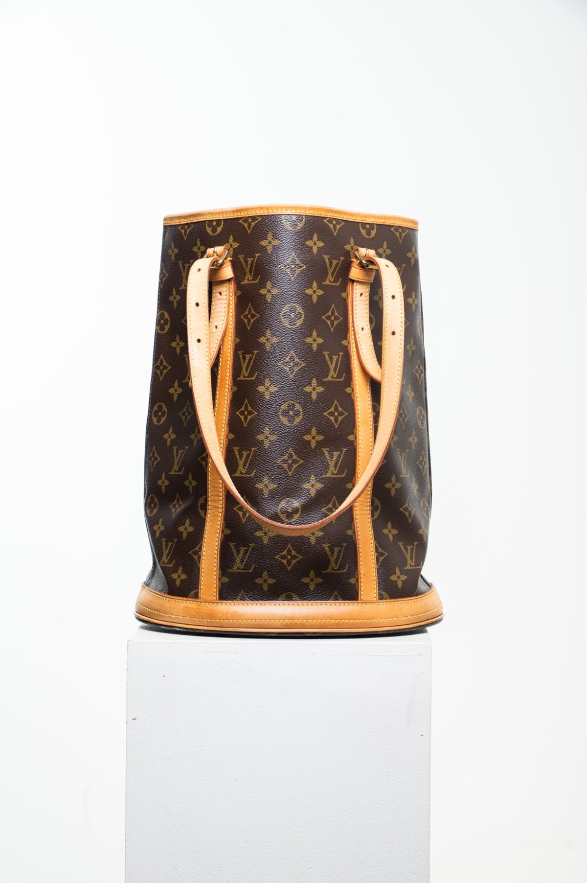 Brown Monogram Bucket Bag GM