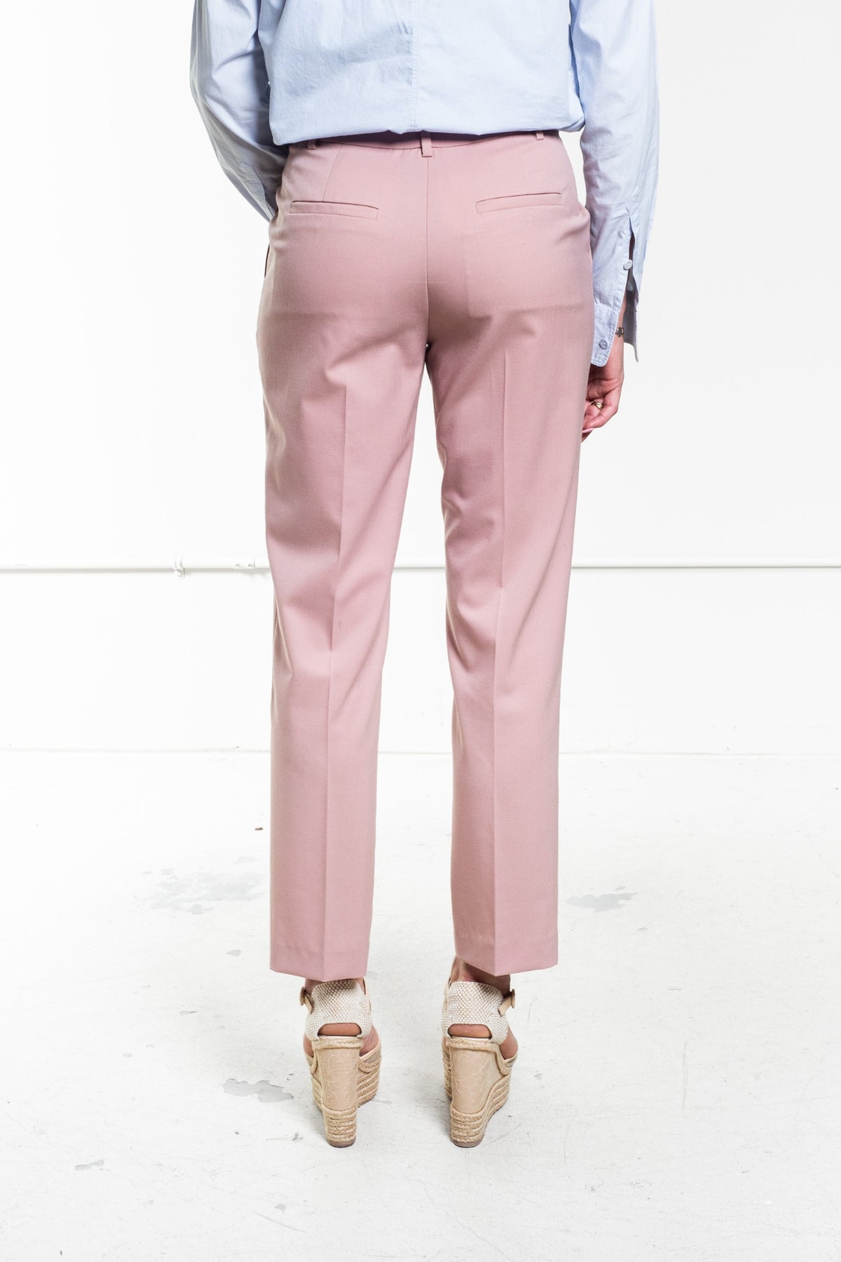 Pink Cassius Suiting Slim Pant