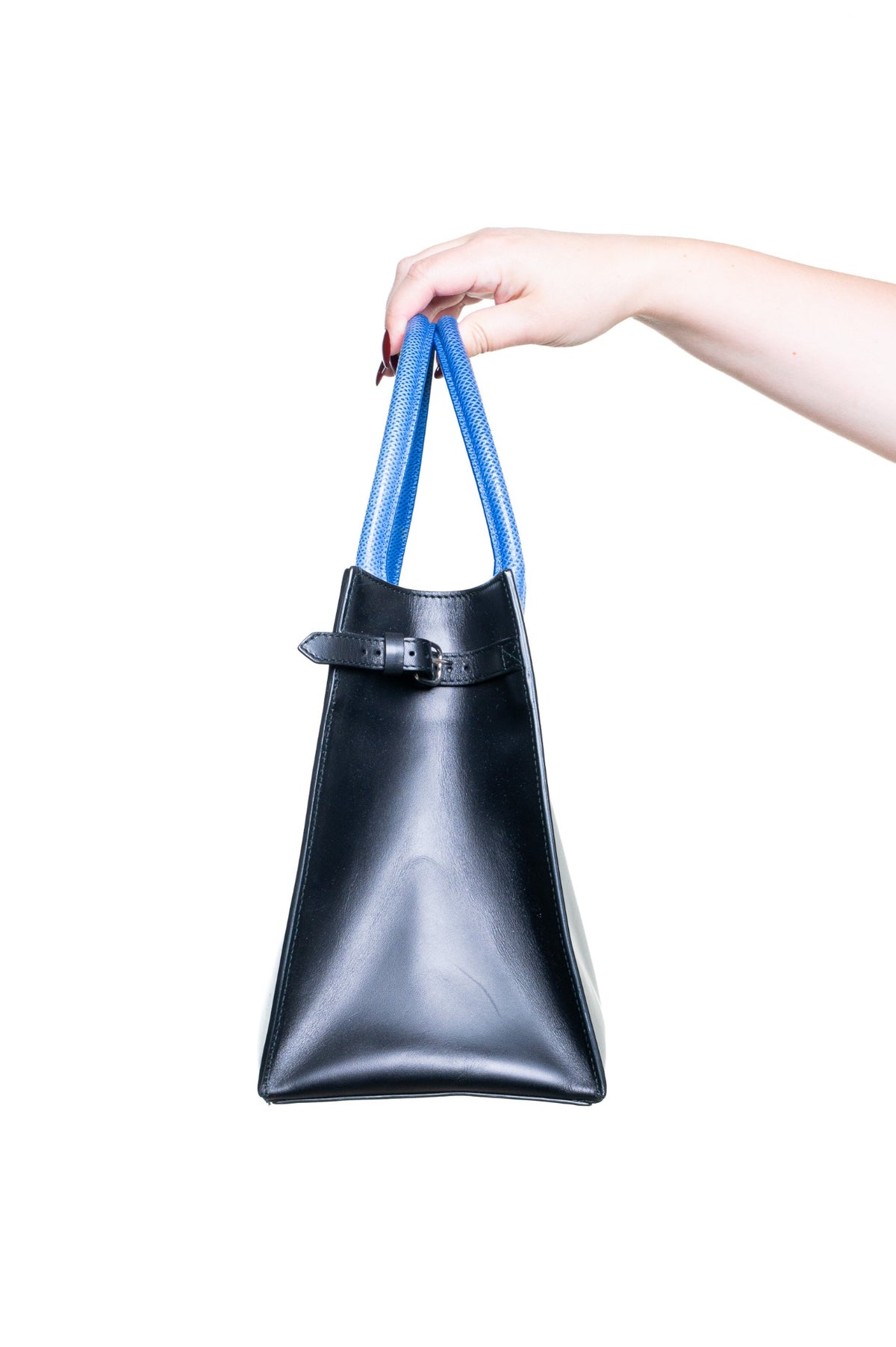Black and Blue Padlock Work S Tote Bag