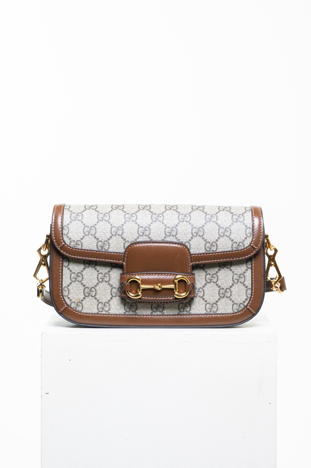 Brown Mini Horsebit 1955 Shoulder Bag