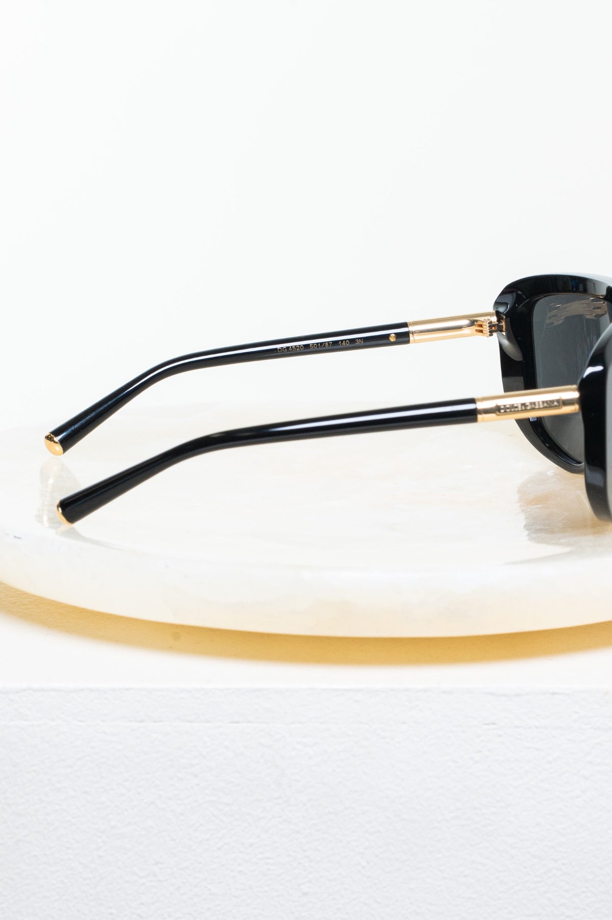 Black DG4520 Marlene Geometric Shield Sunglasses