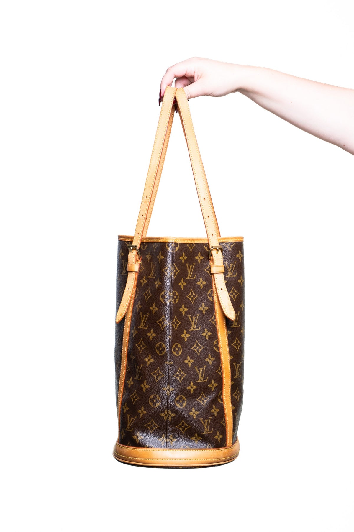 Brown Monogram Bucket Bag GM