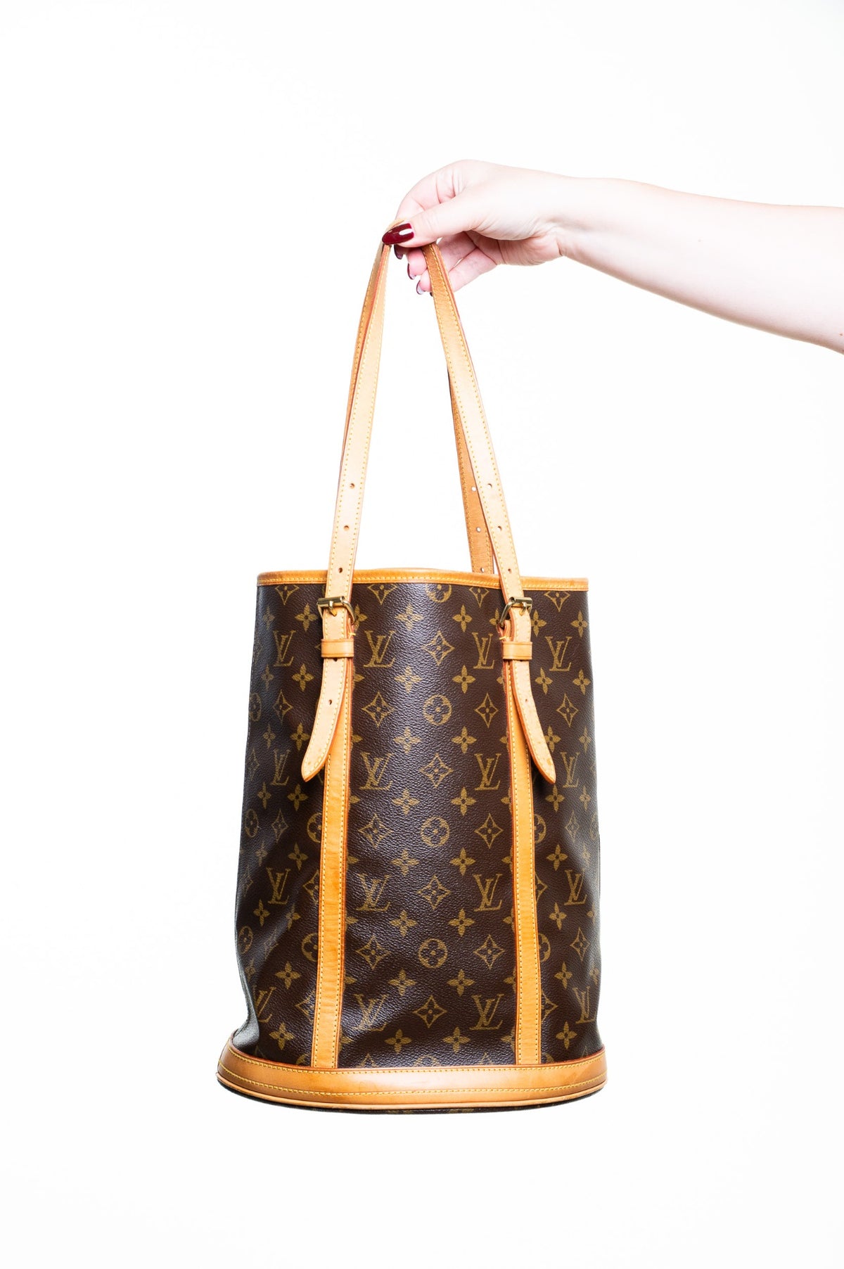 Brown Monogram Bucket Bag GM
