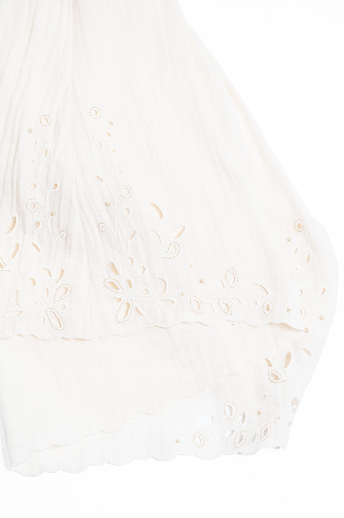 Ivory Eyelet Long Sleeve Dress