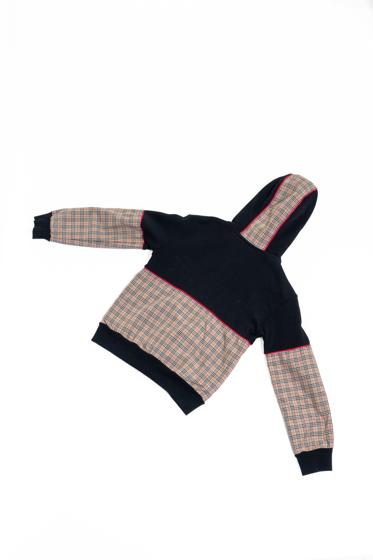 Black, Beige, Red Classic Check Kid's Jonah Zip Up Hoodie