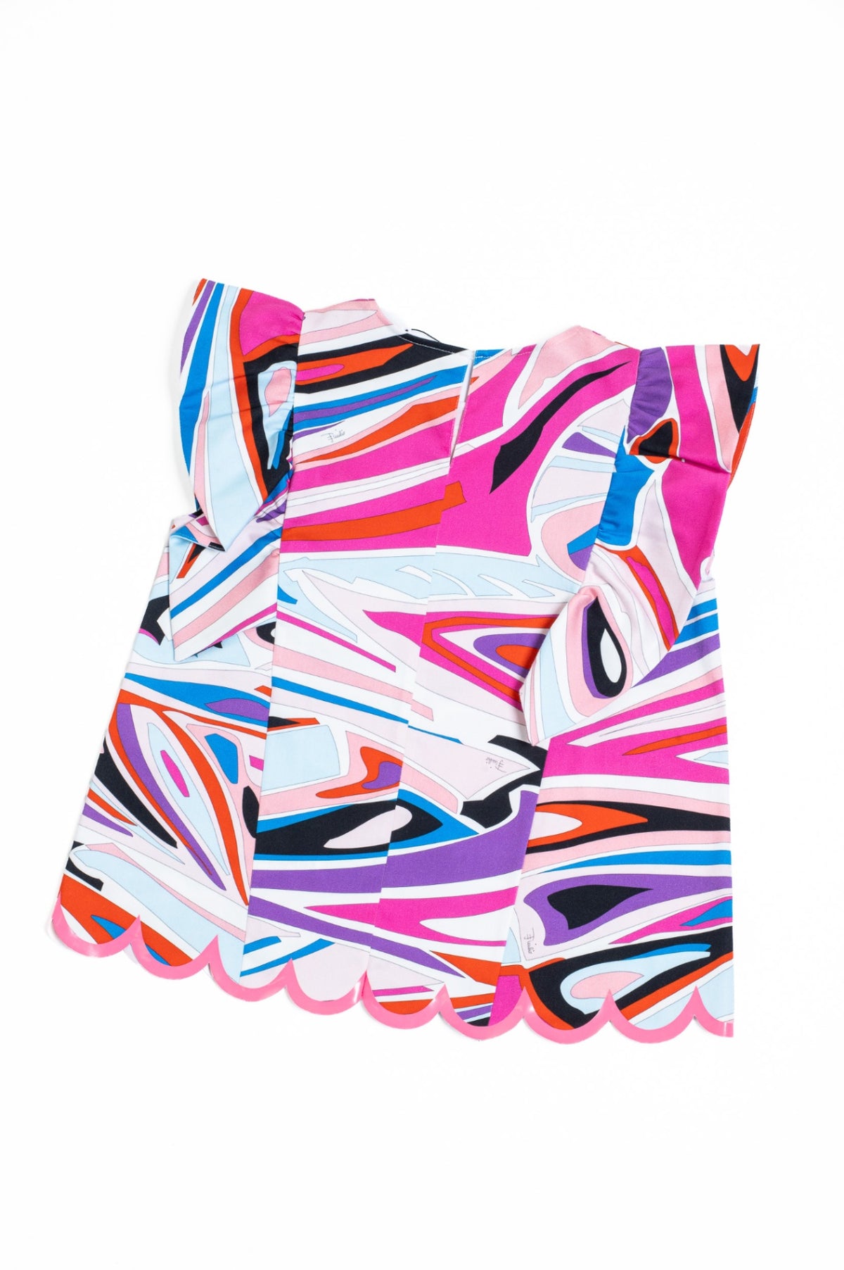 Girls Multicolour Ruffle Shoulder Top