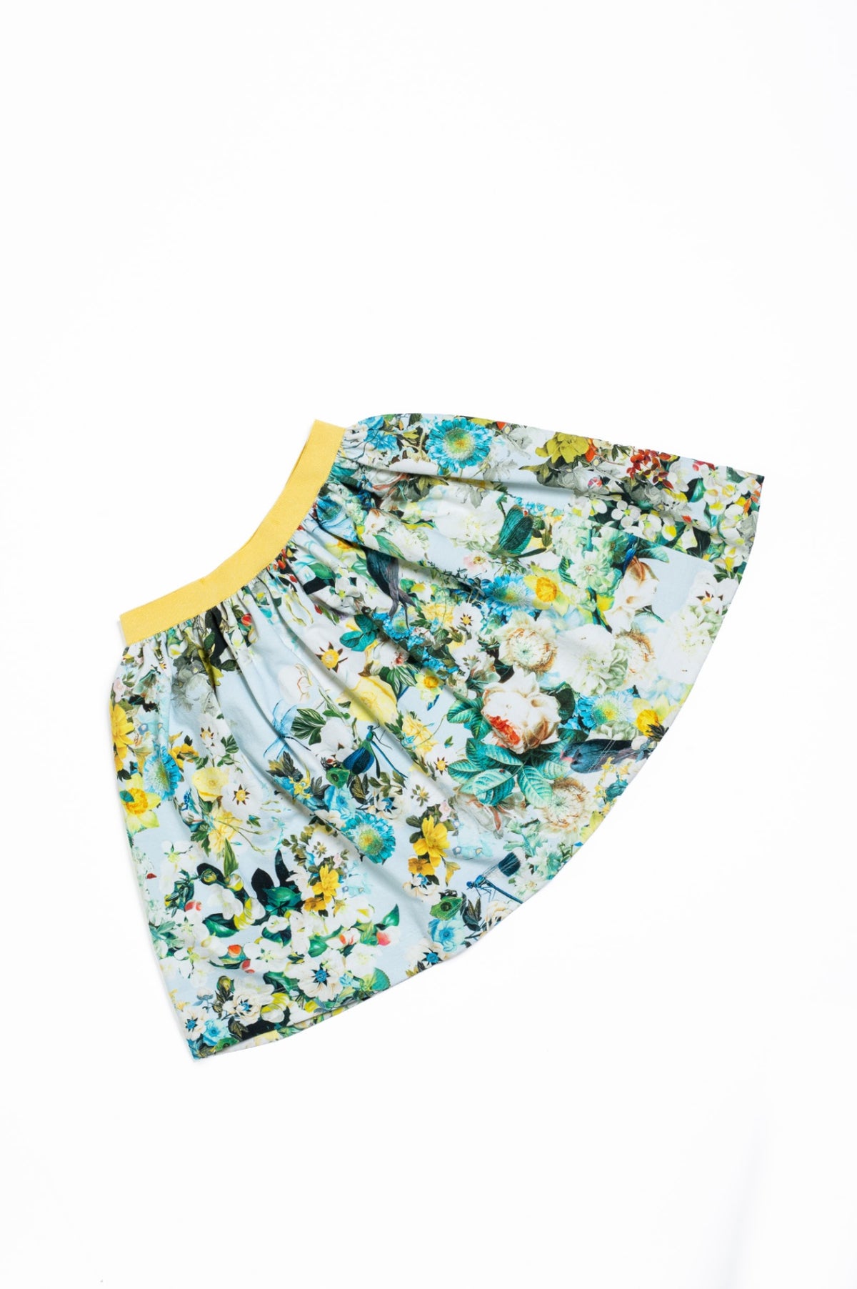 Girls Floral Print Mini Skirt