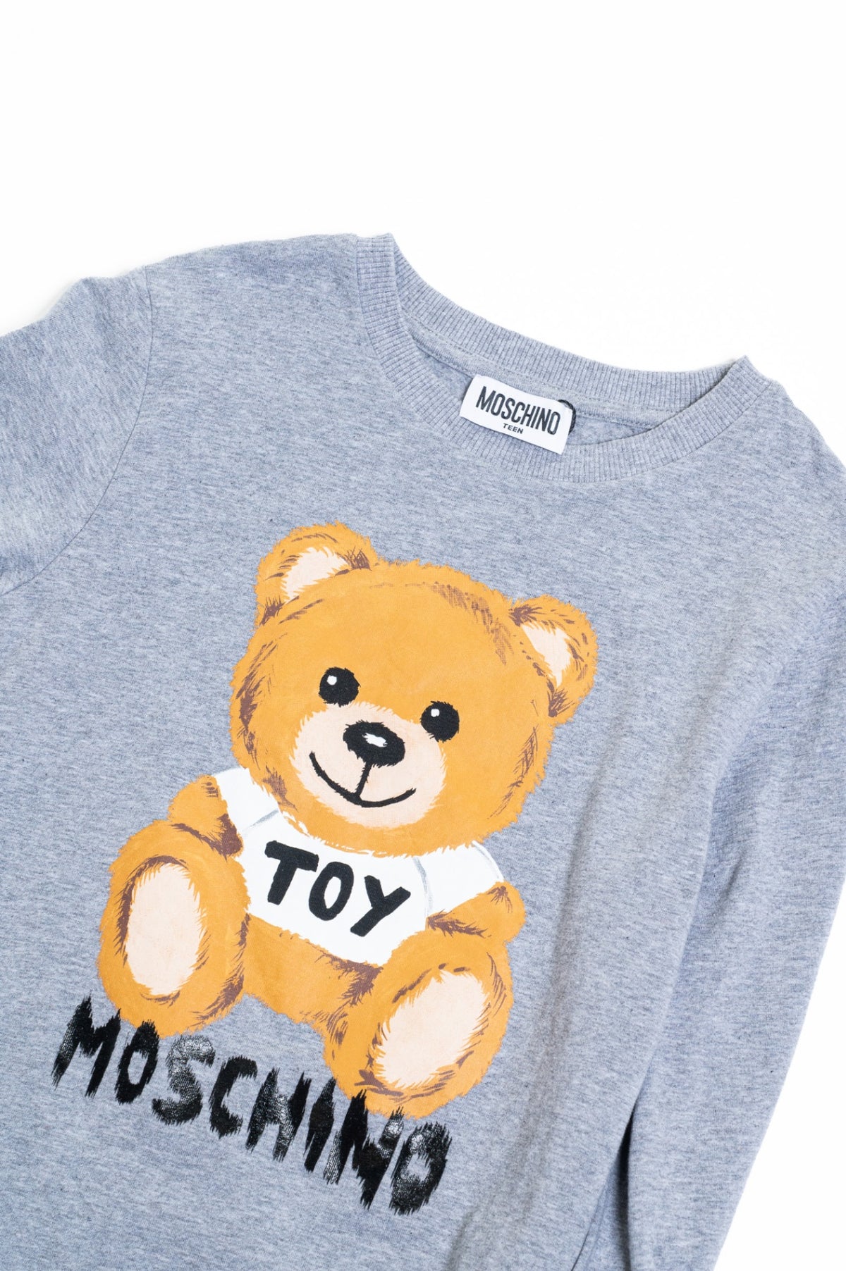 Gray Kid's Teddy Bear Long Sleeve Top