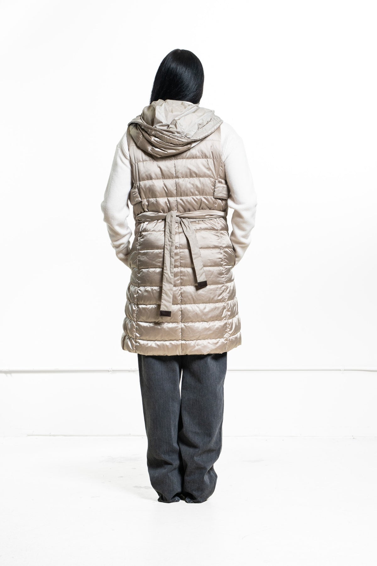 Metallic Reversible Puffer Vest