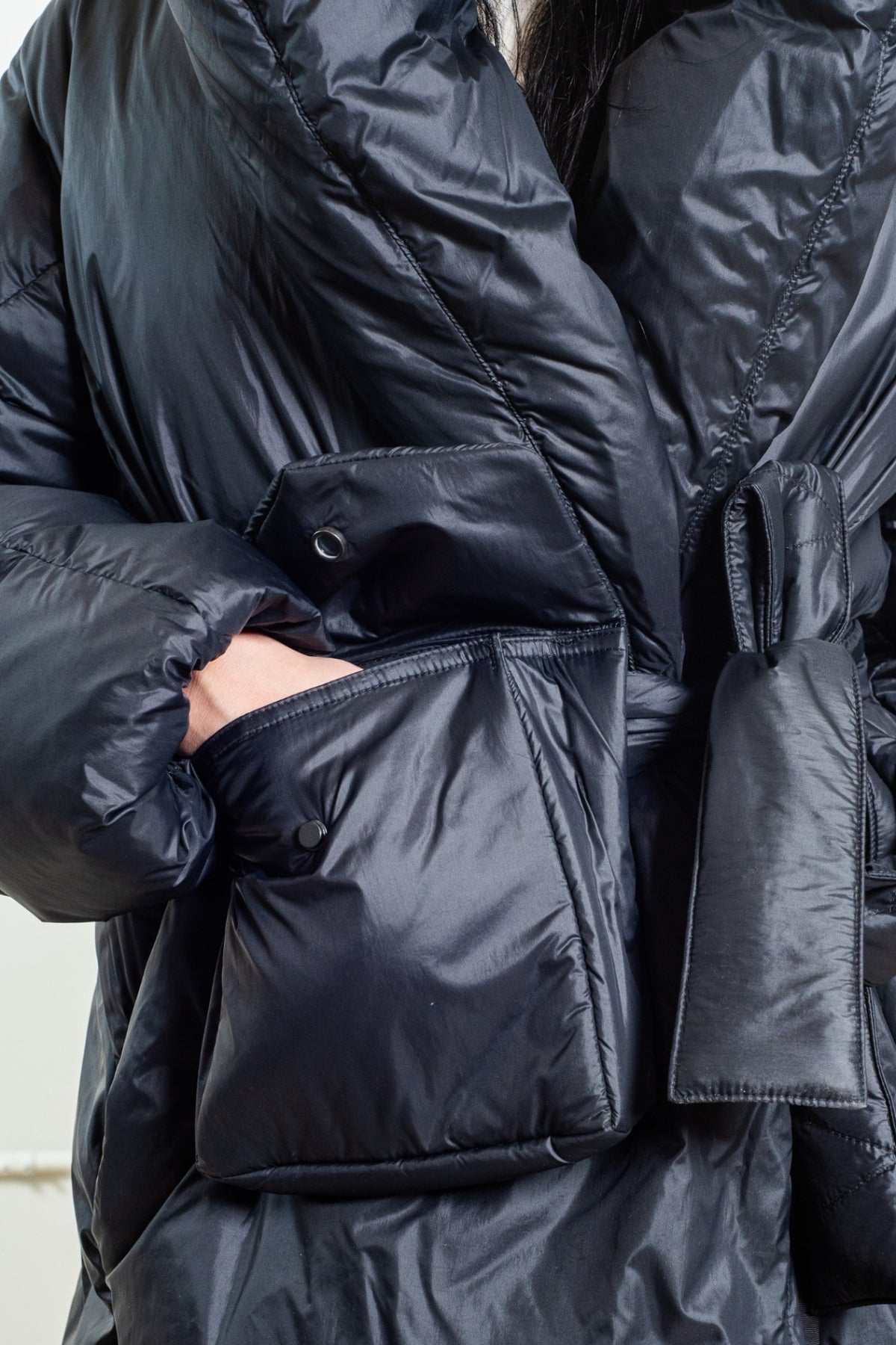 Black Elie Blanket Coat