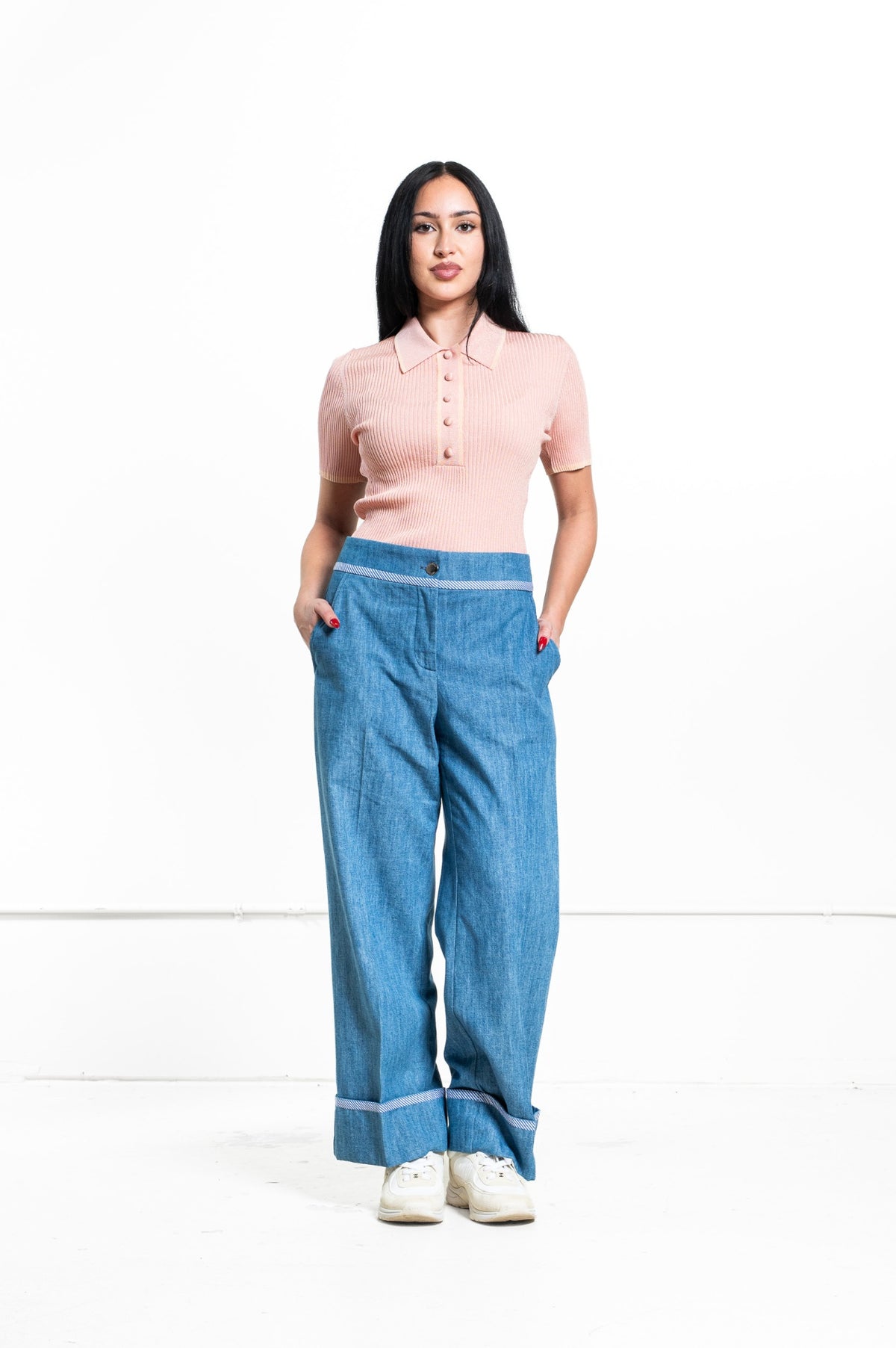 Light Blue Wide Leg Jeans