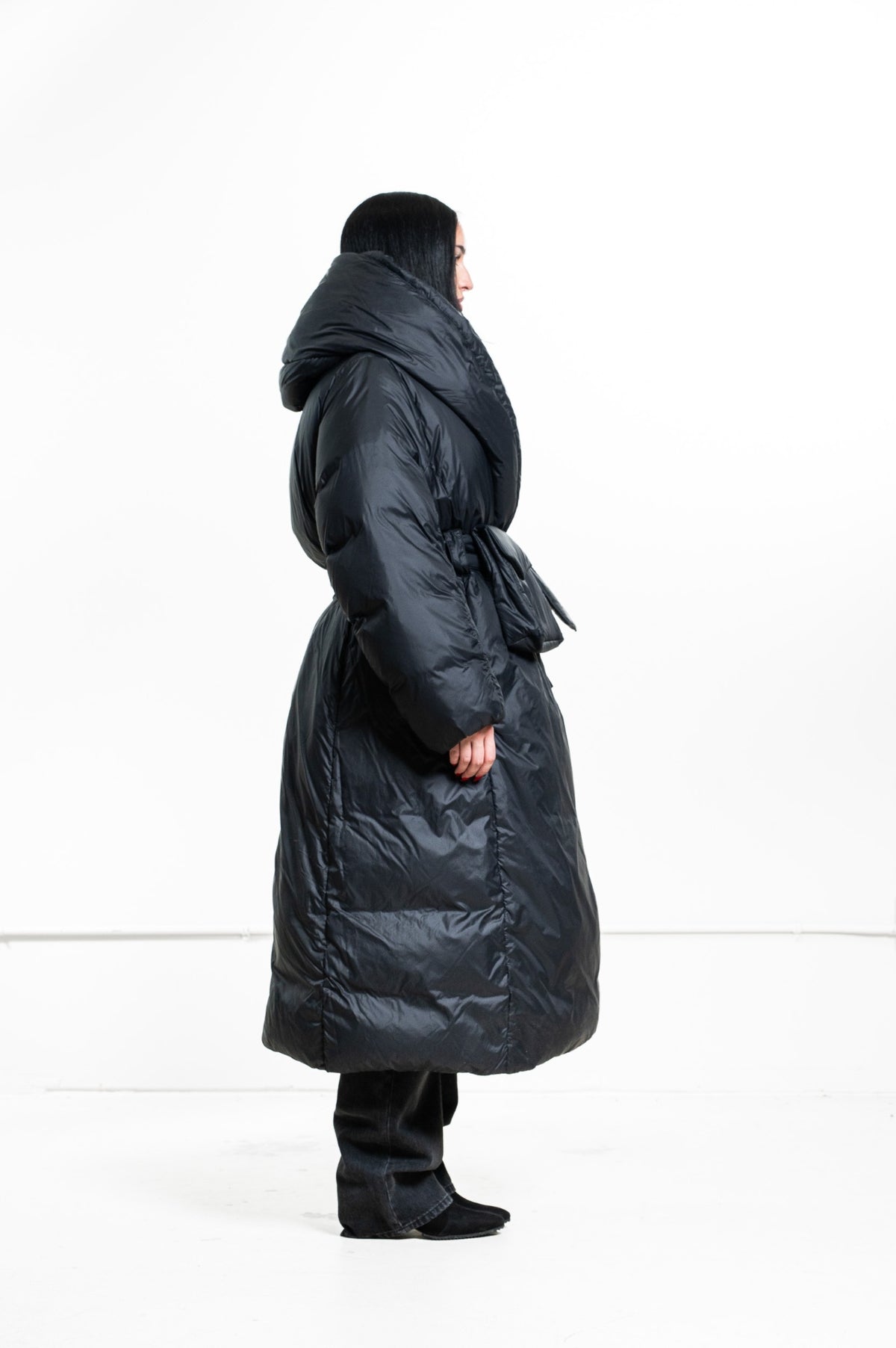 Black Elie Blanket Coat