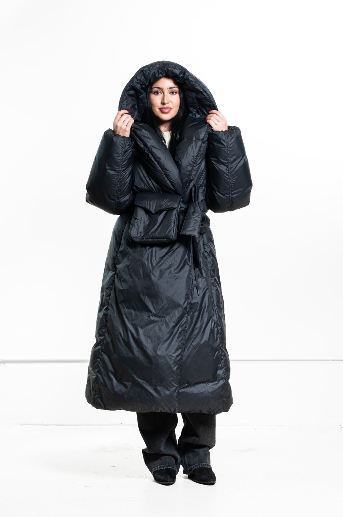 Black Elie Blanket Coat