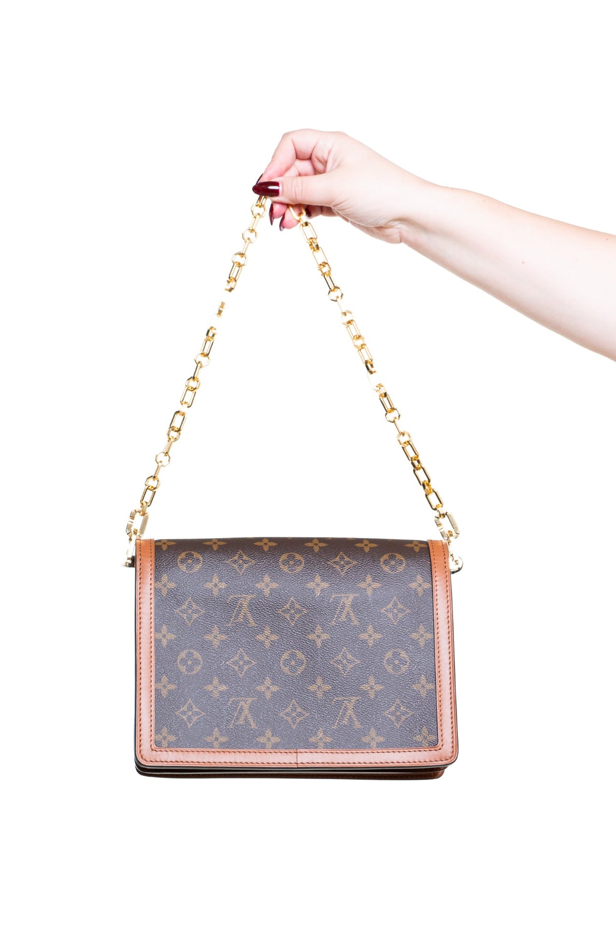 Reverse Monogram Dauphine MM Shoulder Bag