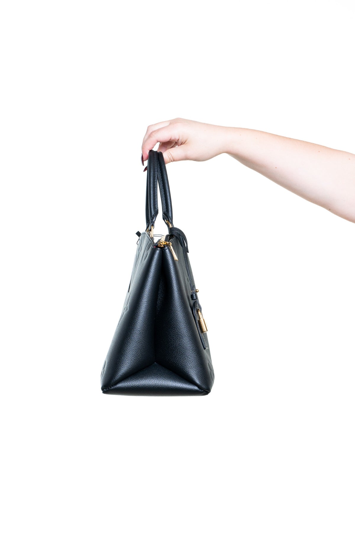 Black Monogram Empreinte Leather Grand Palais Top Handle Bag