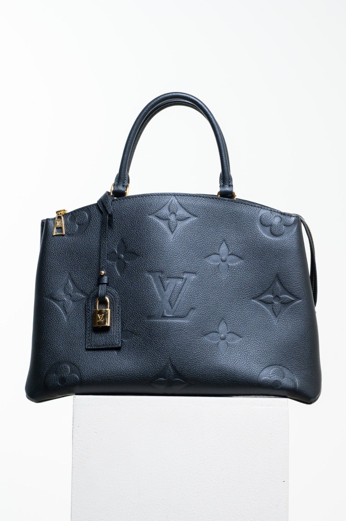 Black Monogram Empreinte Leather Grand Palais Top Handle Bag