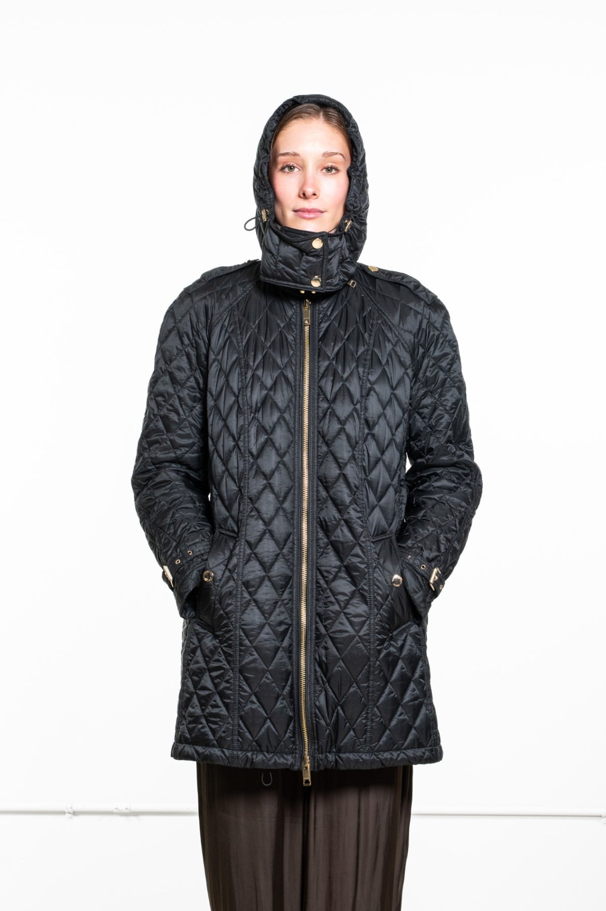 Black Finsbridge Quilted Jacket