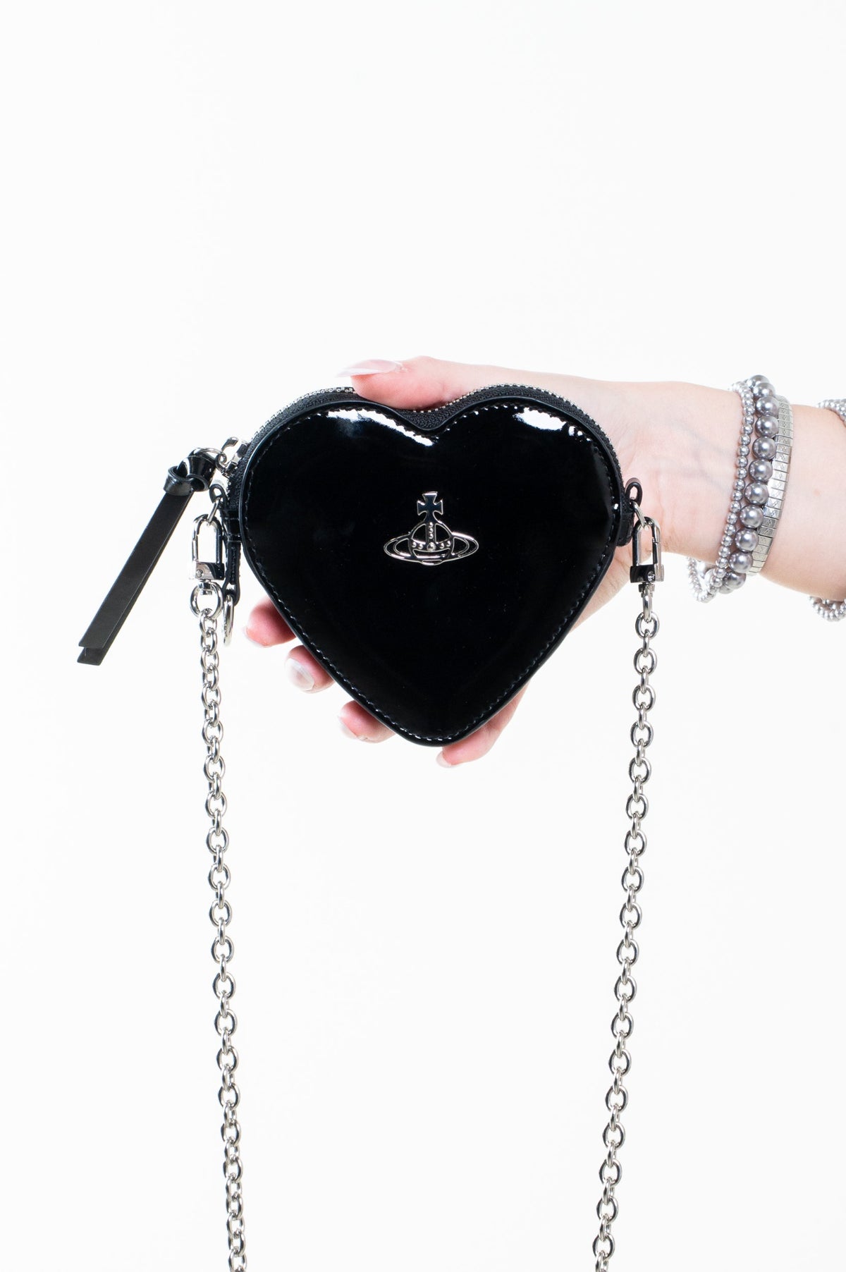 Black Heart Wristlet