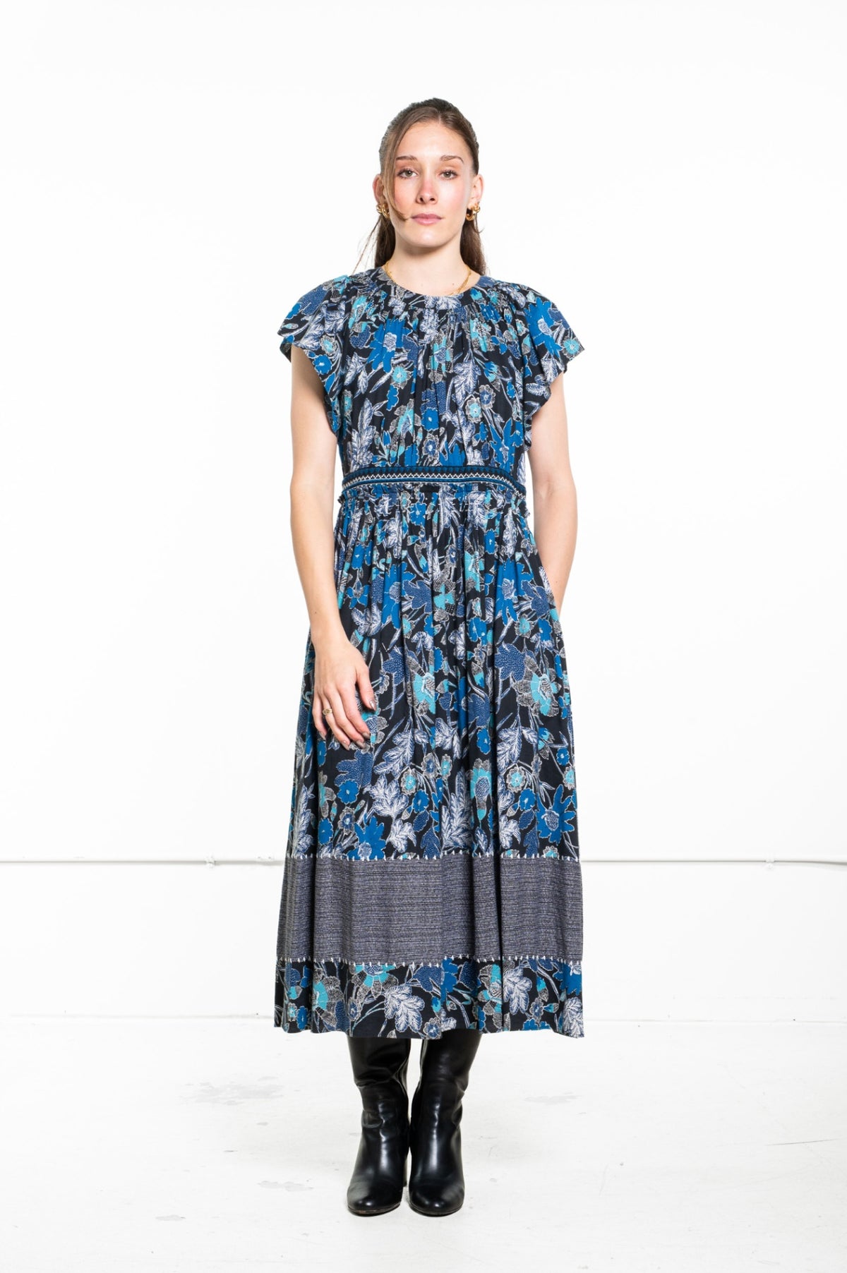 Blue Floral Lottie Dress