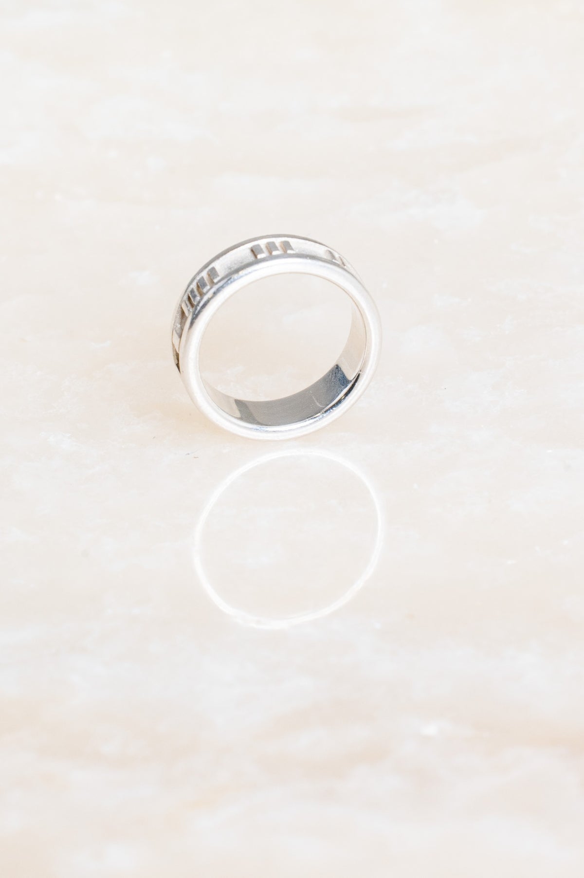 Sterling Silver Atlas Band Ring