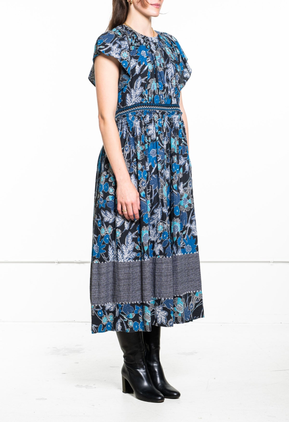 Blue Floral Lottie Dress